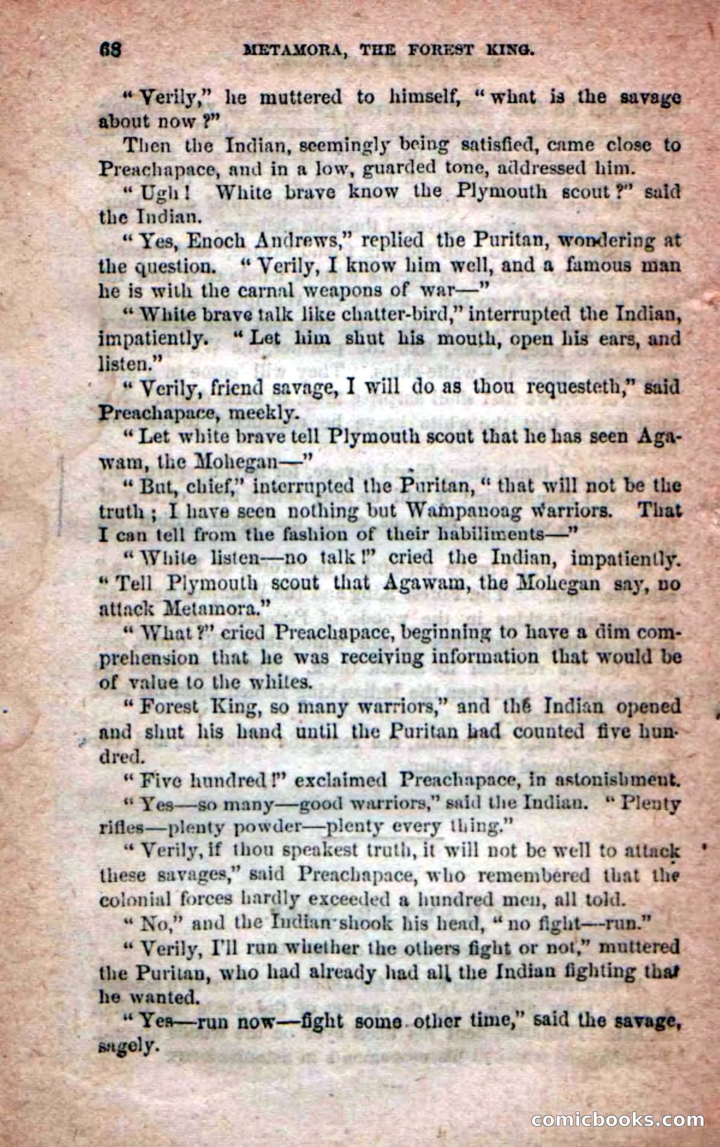 Beadle's Dime Novels No. 204: Metamora; or, The Forest King — page 66 of 98