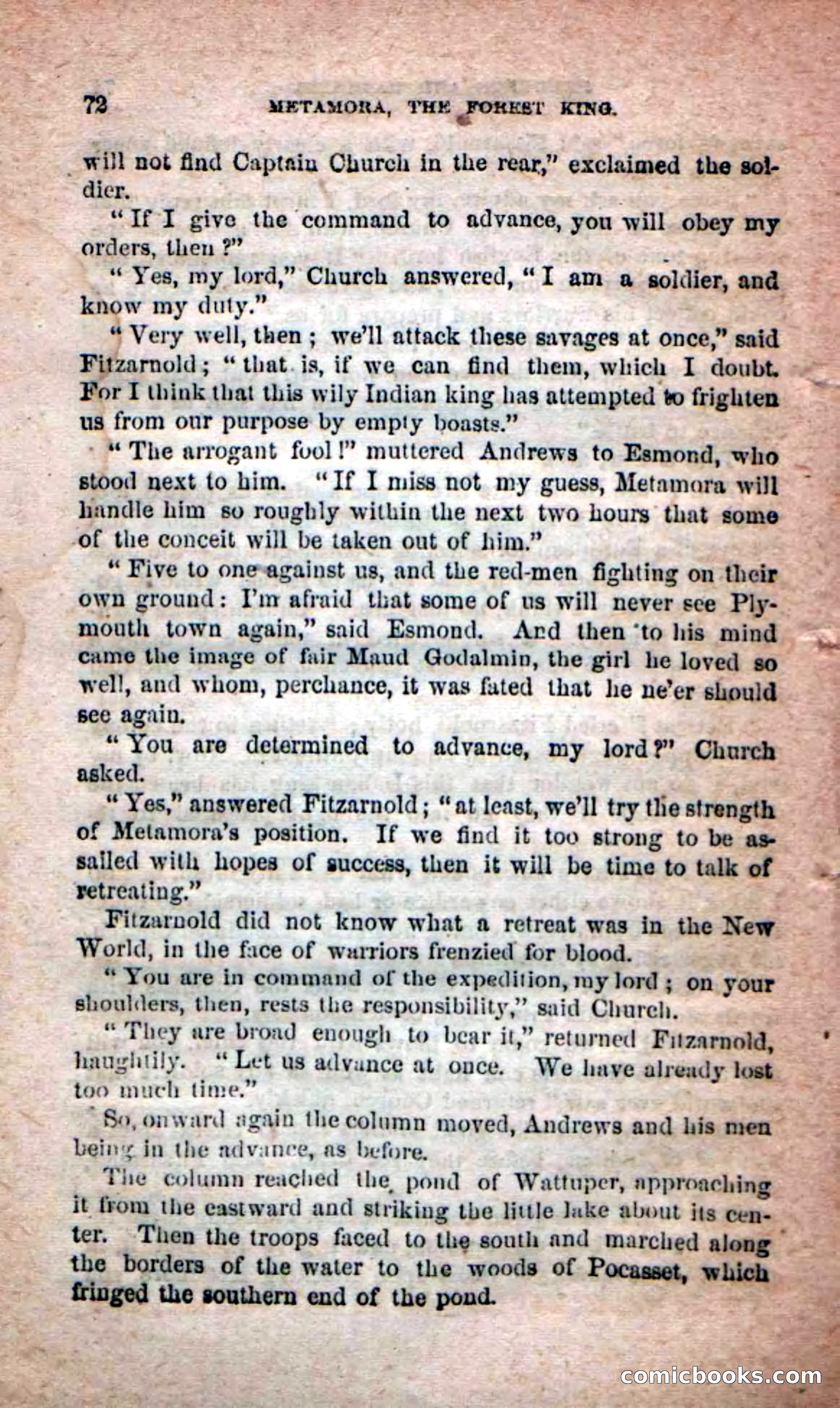 Beadle's Dime Novels No. 204: Metamora; or, The Forest King — page 70 of 98