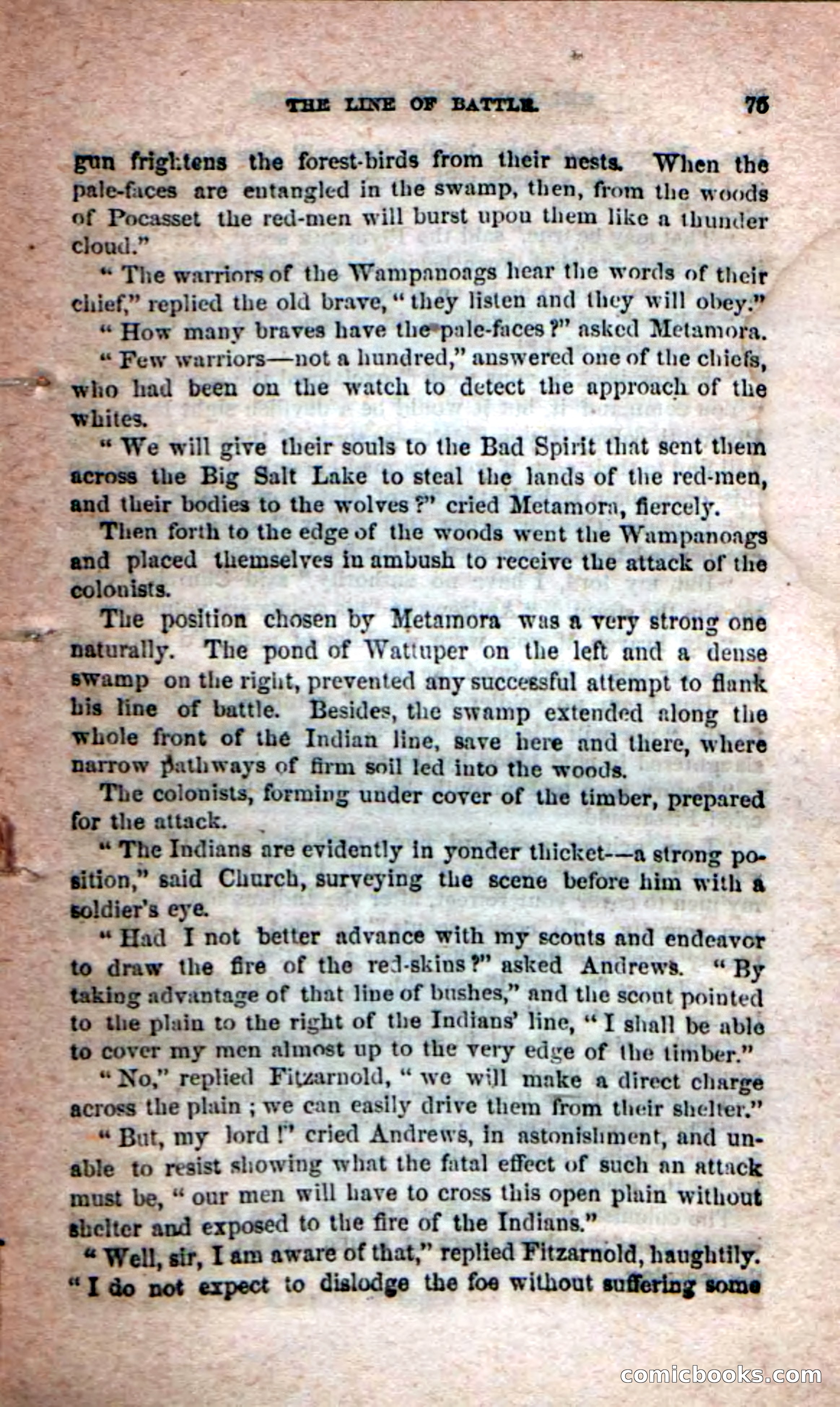 Beadle's Dime Novels No. 204: Metamora; or, The Forest King — page 73 of 98