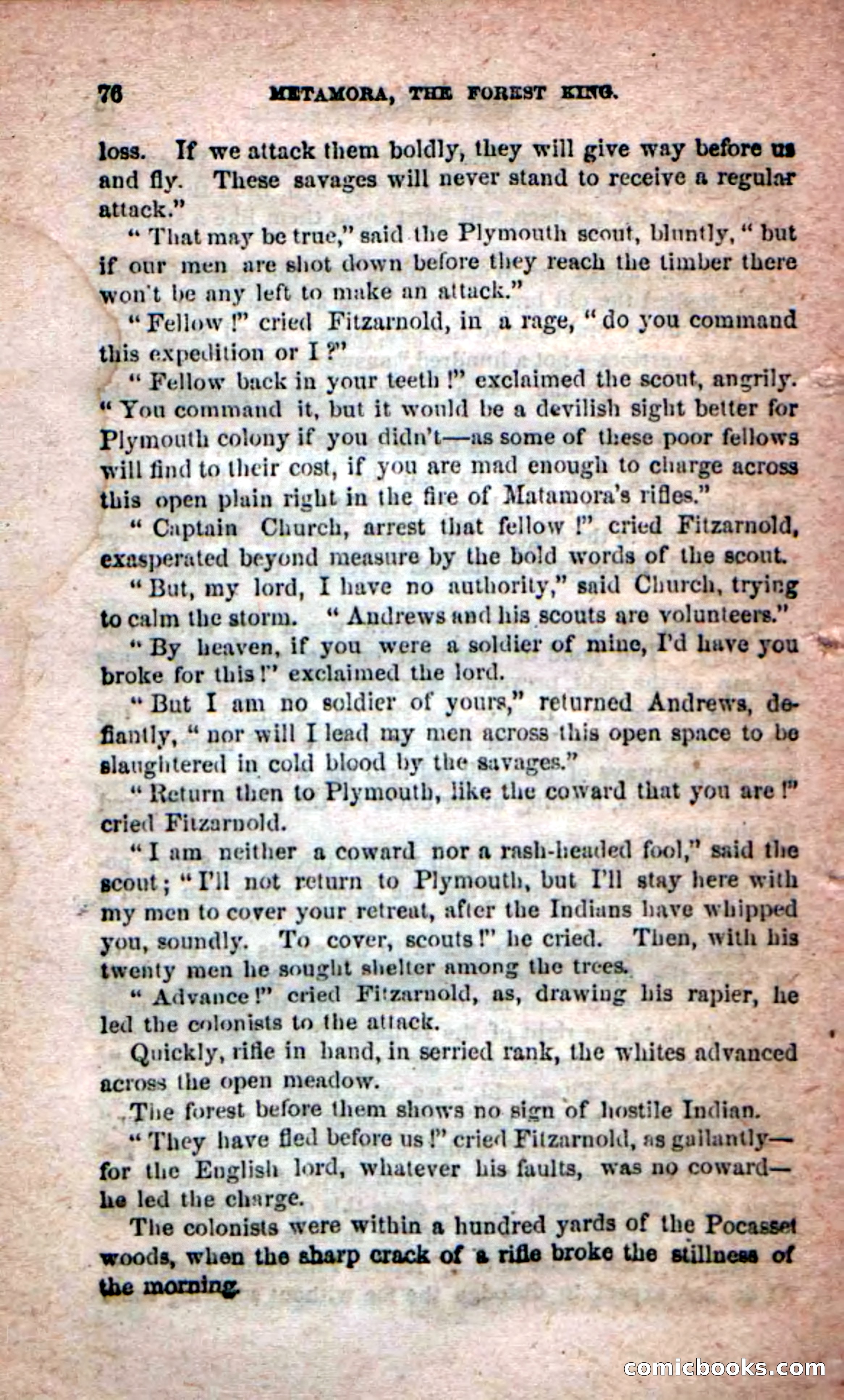 Beadle's Dime Novels No. 204: Metamora; or, The Forest King — page 74 of 98