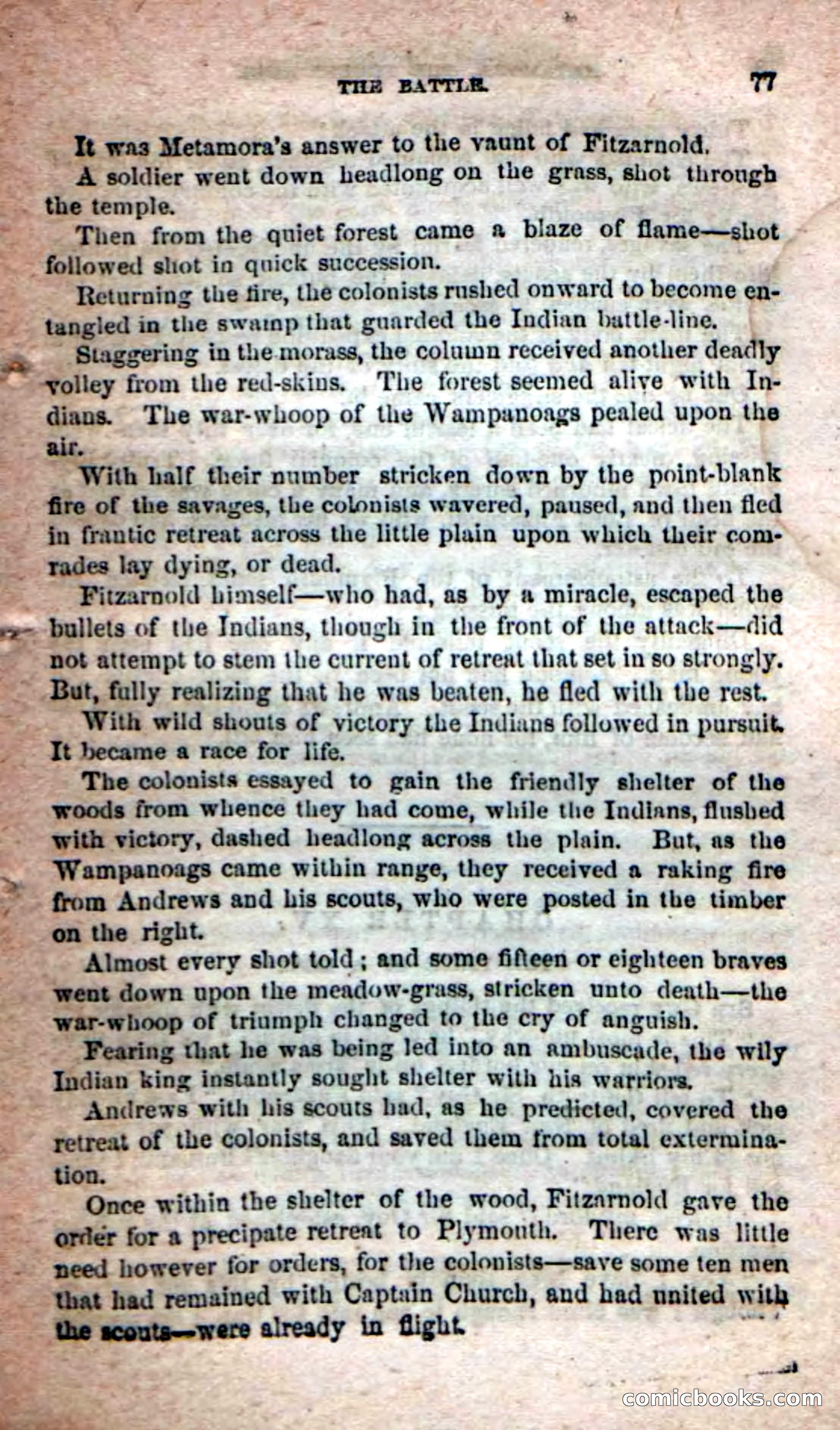 Beadle's Dime Novels No. 204: Metamora; or, The Forest King — page 75 of 98