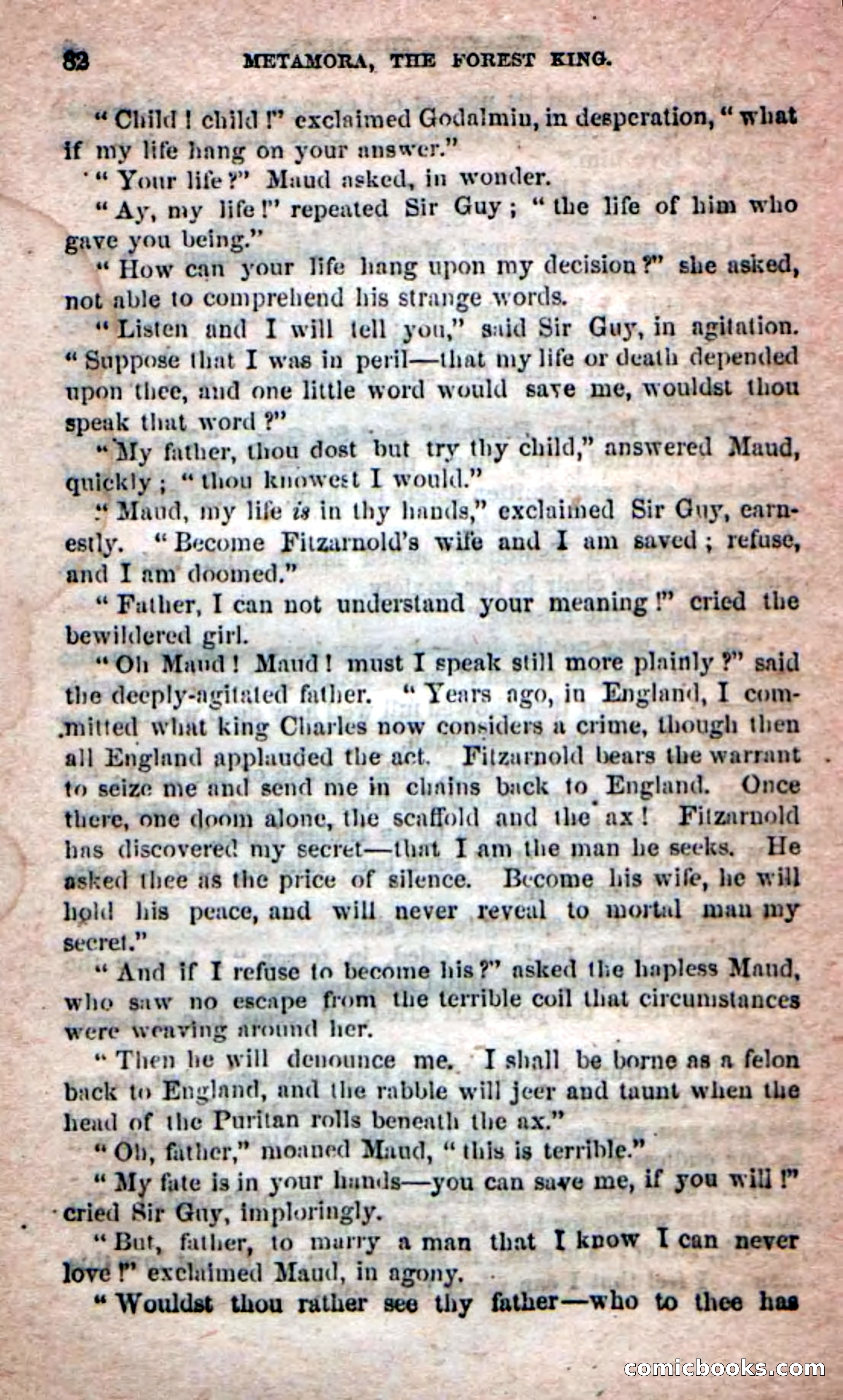 Beadle's Dime Novels No. 204: Metamora; or, The Forest King — page 78 of 98