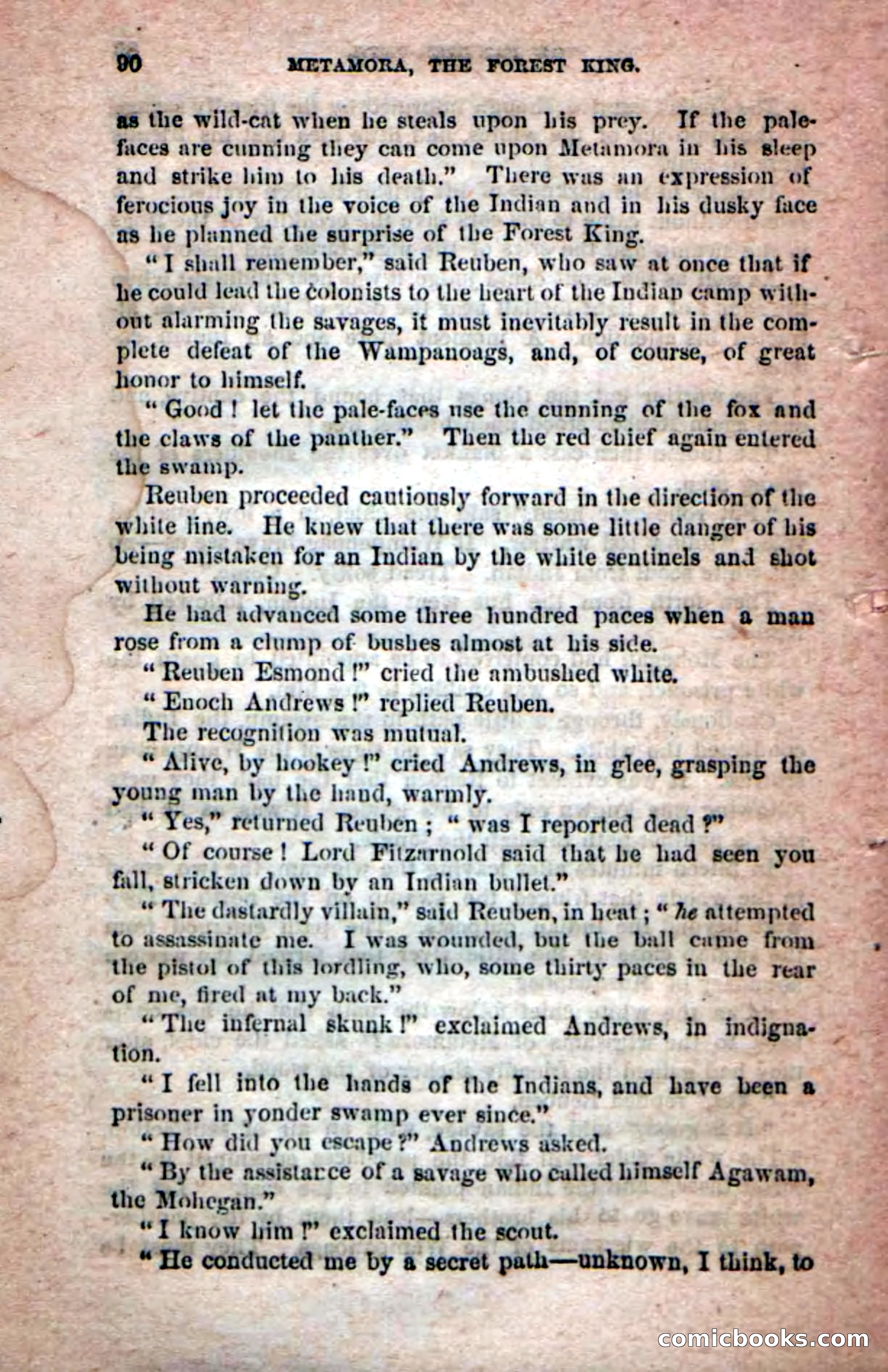 Beadle's Dime Novels No. 204: Metamora; or, The Forest King — page 86 of 98