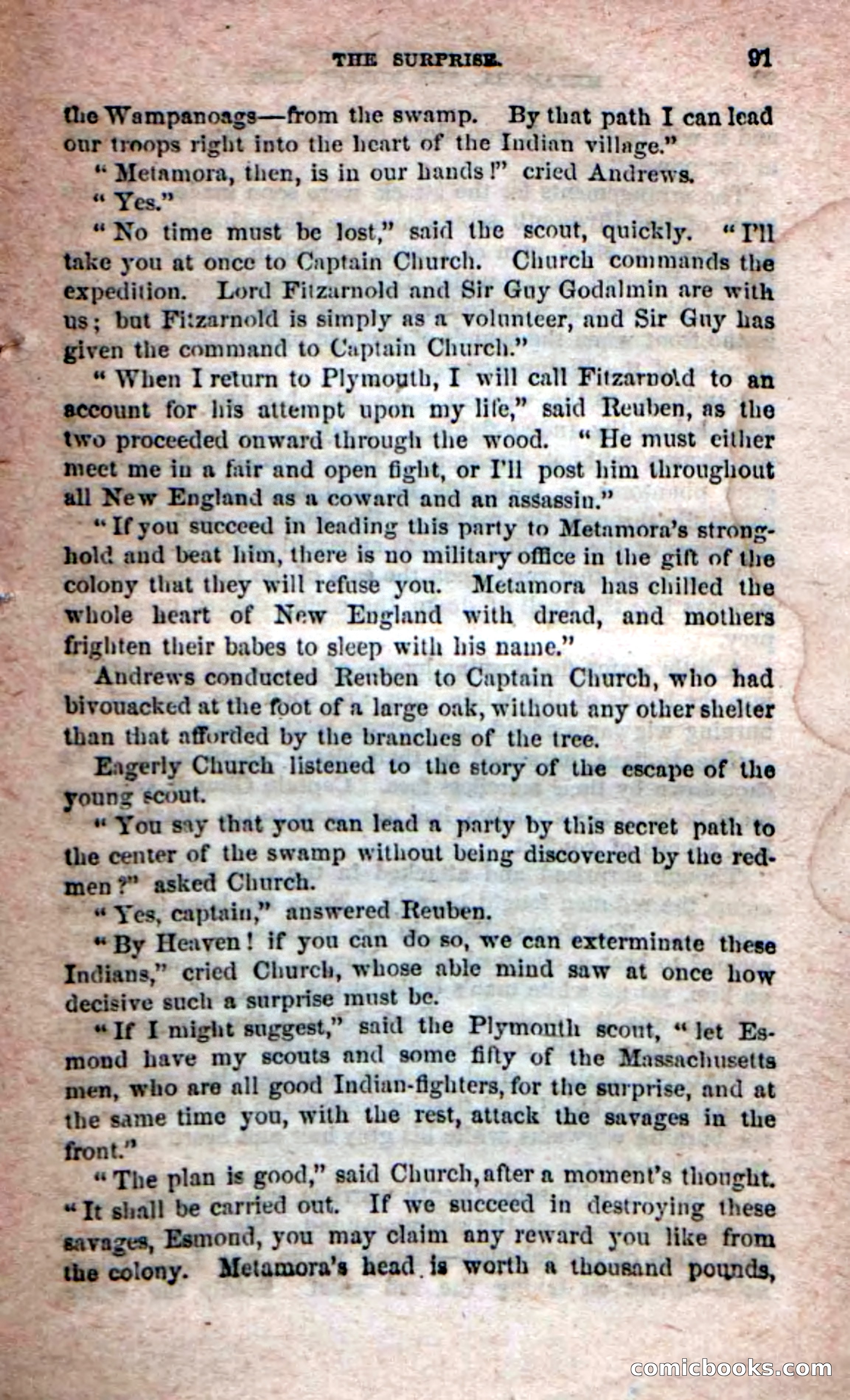 Beadle's Dime Novels No. 204: Metamora; or, The Forest King — page 87 of 98