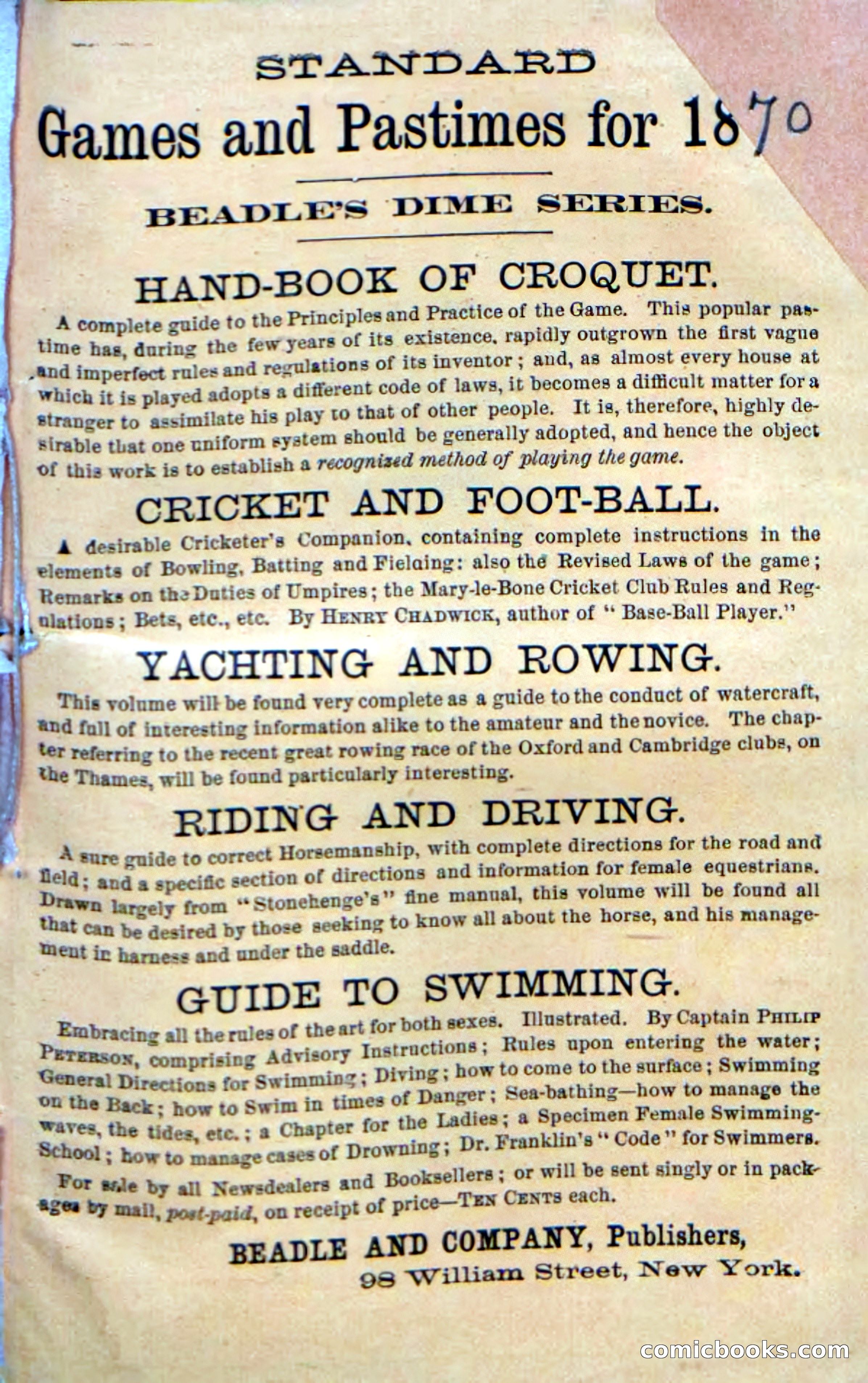 Beadle's Dime Novels No. 204: Metamora; or, The Forest King — page 97 of 98
