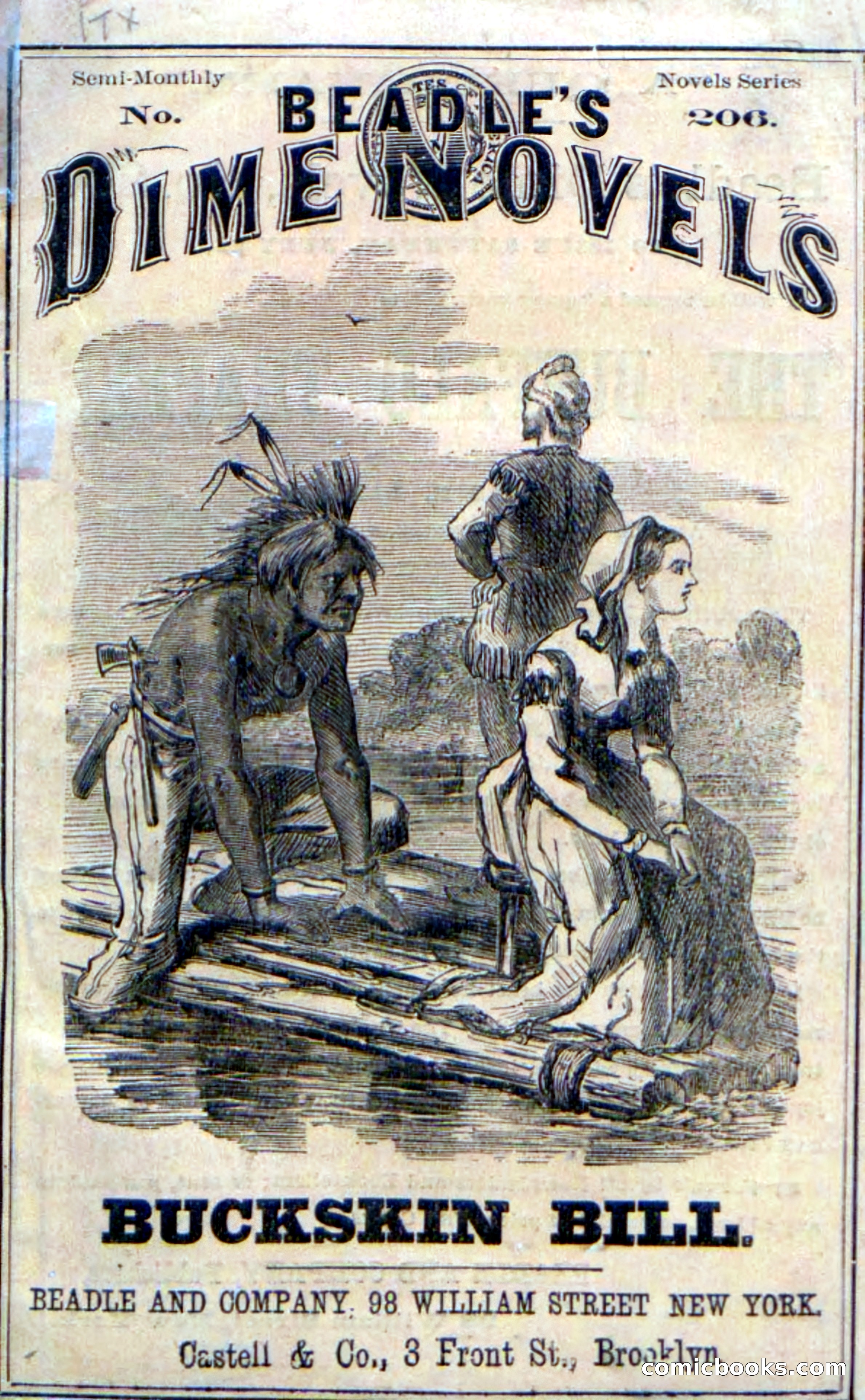 Beadle's Dime Novels No. 206: Buckskin Bill — page 1 of 100