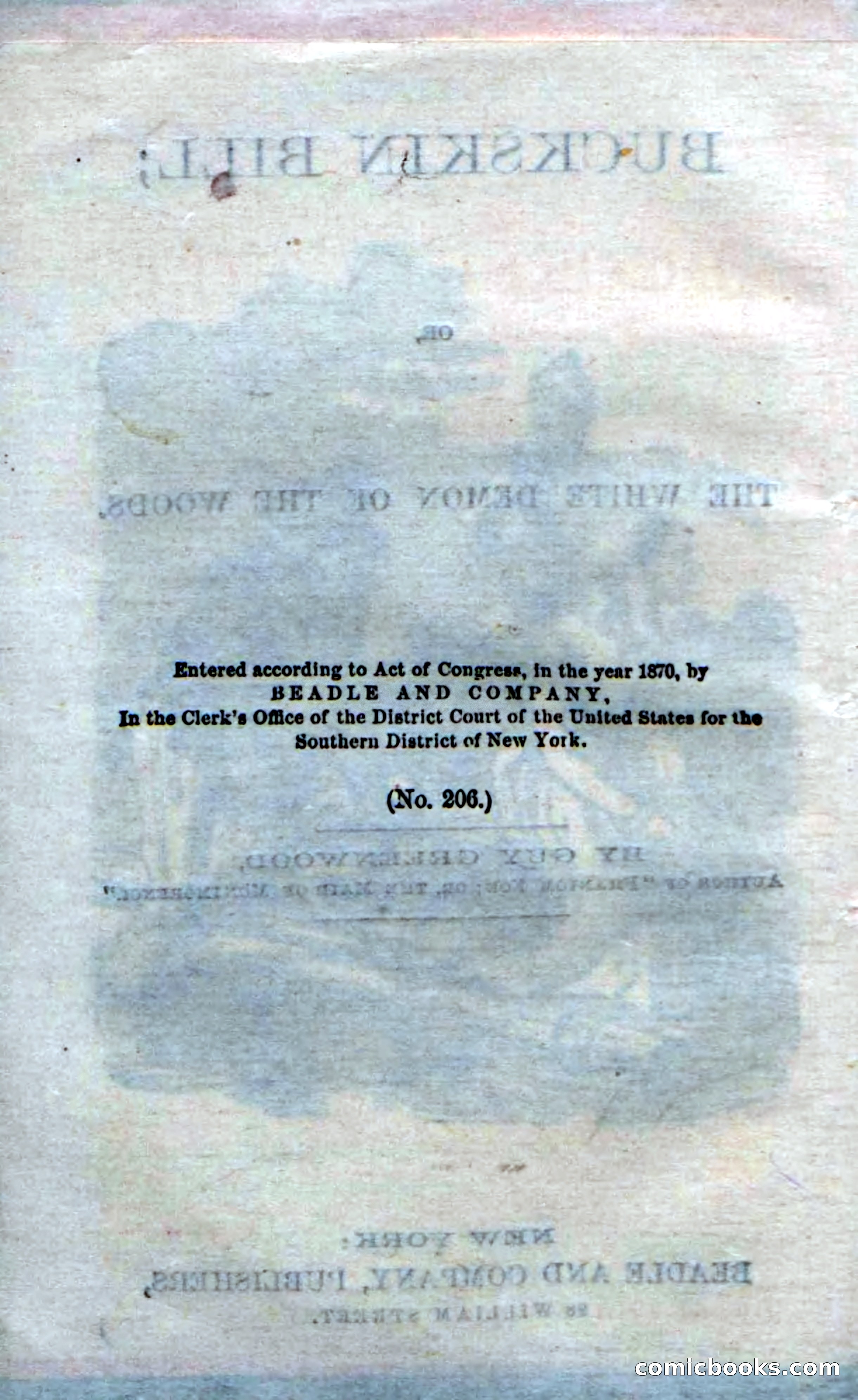 Beadle's Dime Novels No. 206: Buckskin Bill — page 6 of 100