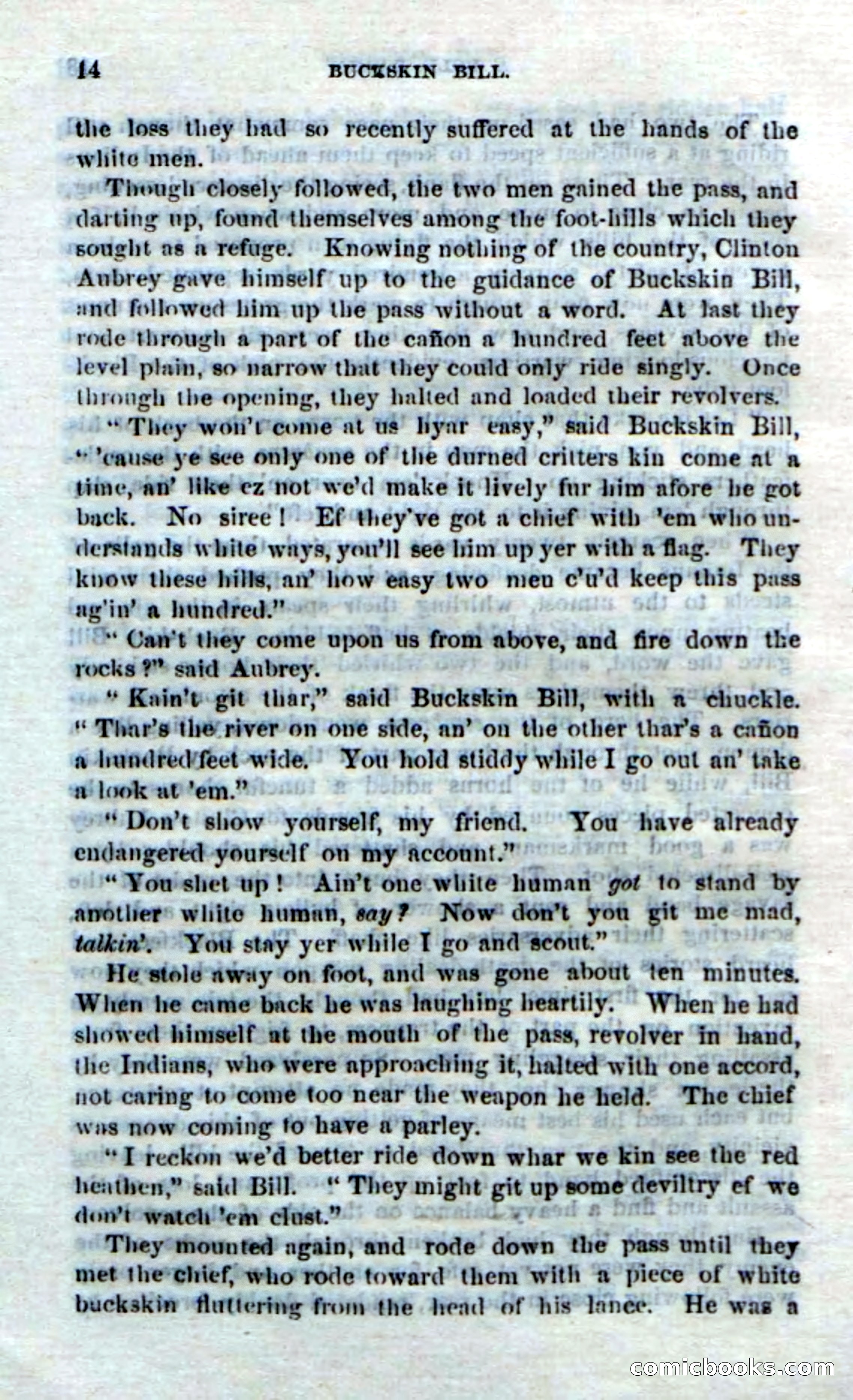 Beadle's Dime Novels No. 206: Buckskin Bill — page 12 of 100
