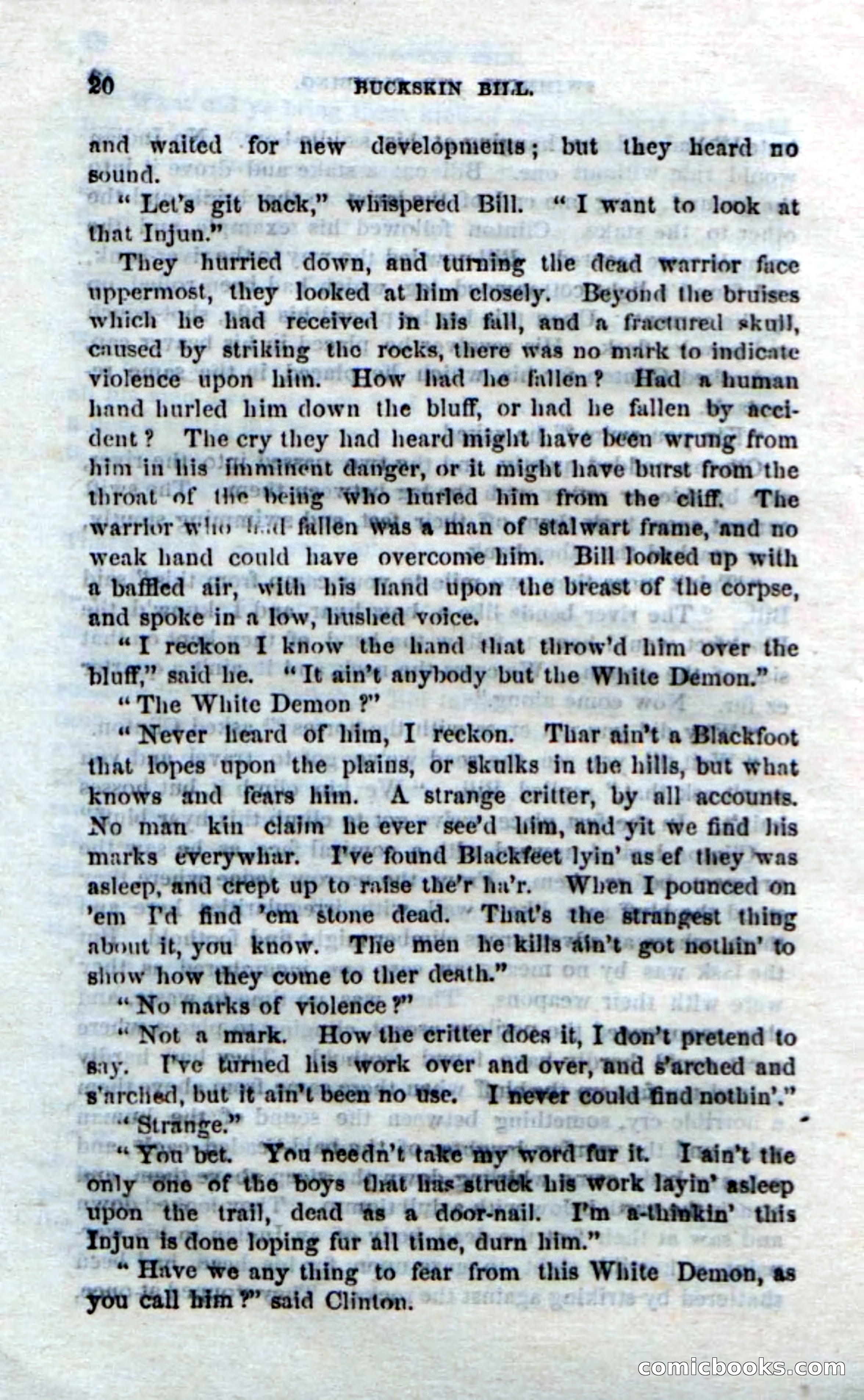 Beadle's Dime Novels No. 206: Buckskin Bill — page 18 of 100