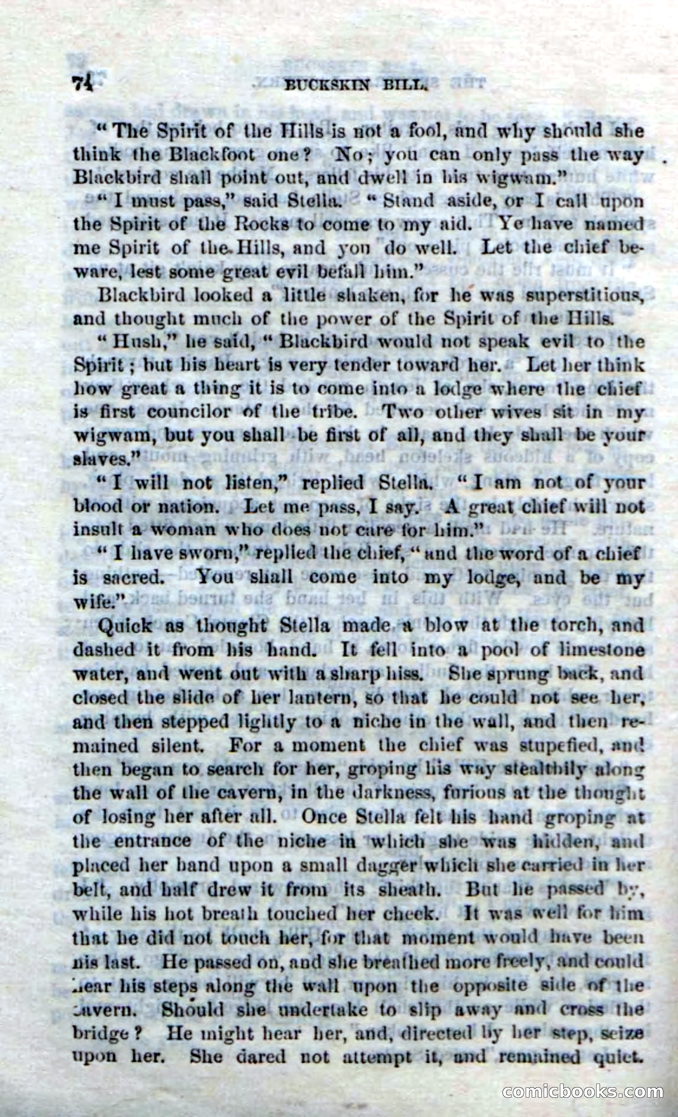 Beadle's Dime Novels No. 206: Buckskin Bill — page 72 of 100
