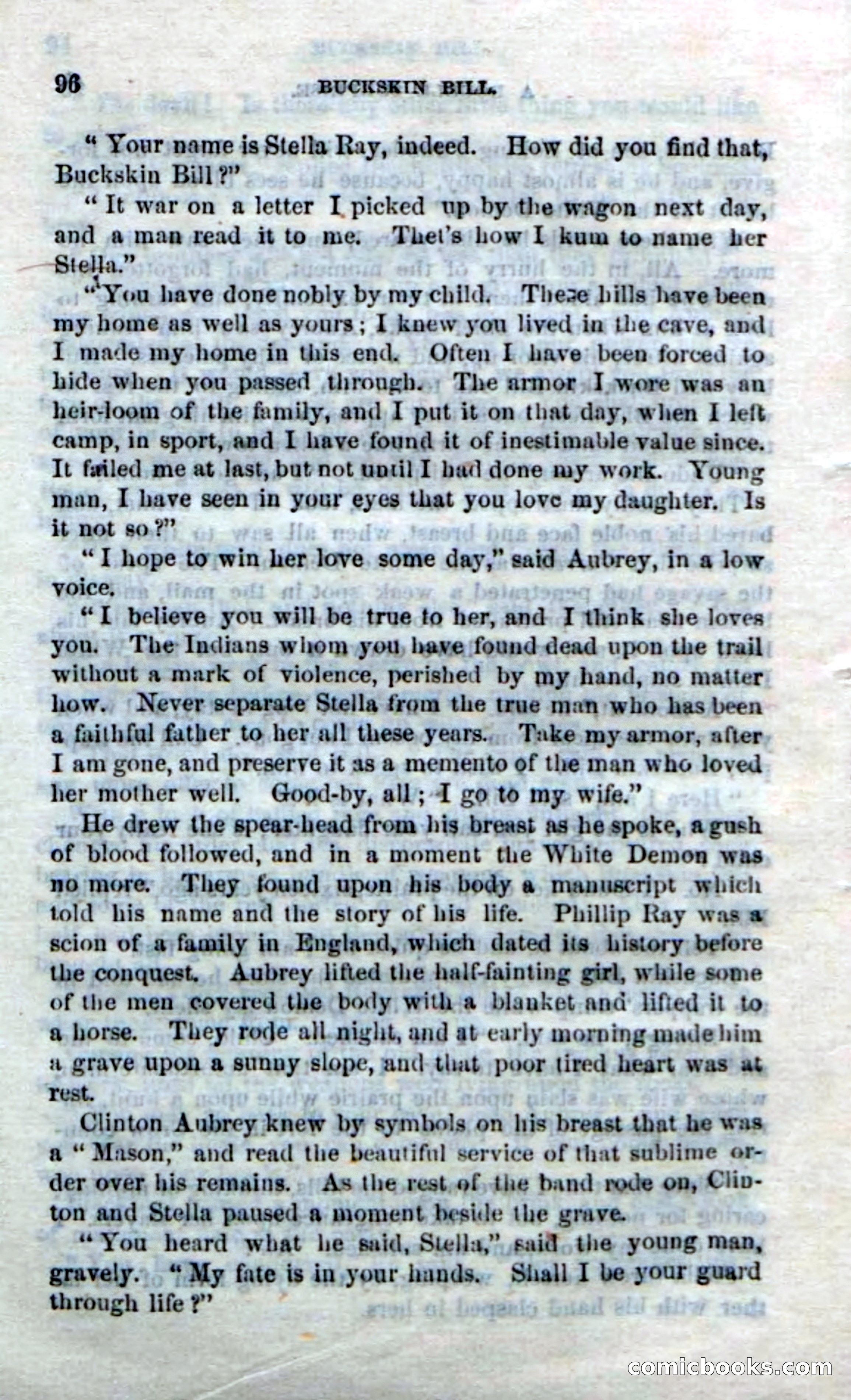 Beadle's Dime Novels No. 206: Buckskin Bill — page 94 of 100
