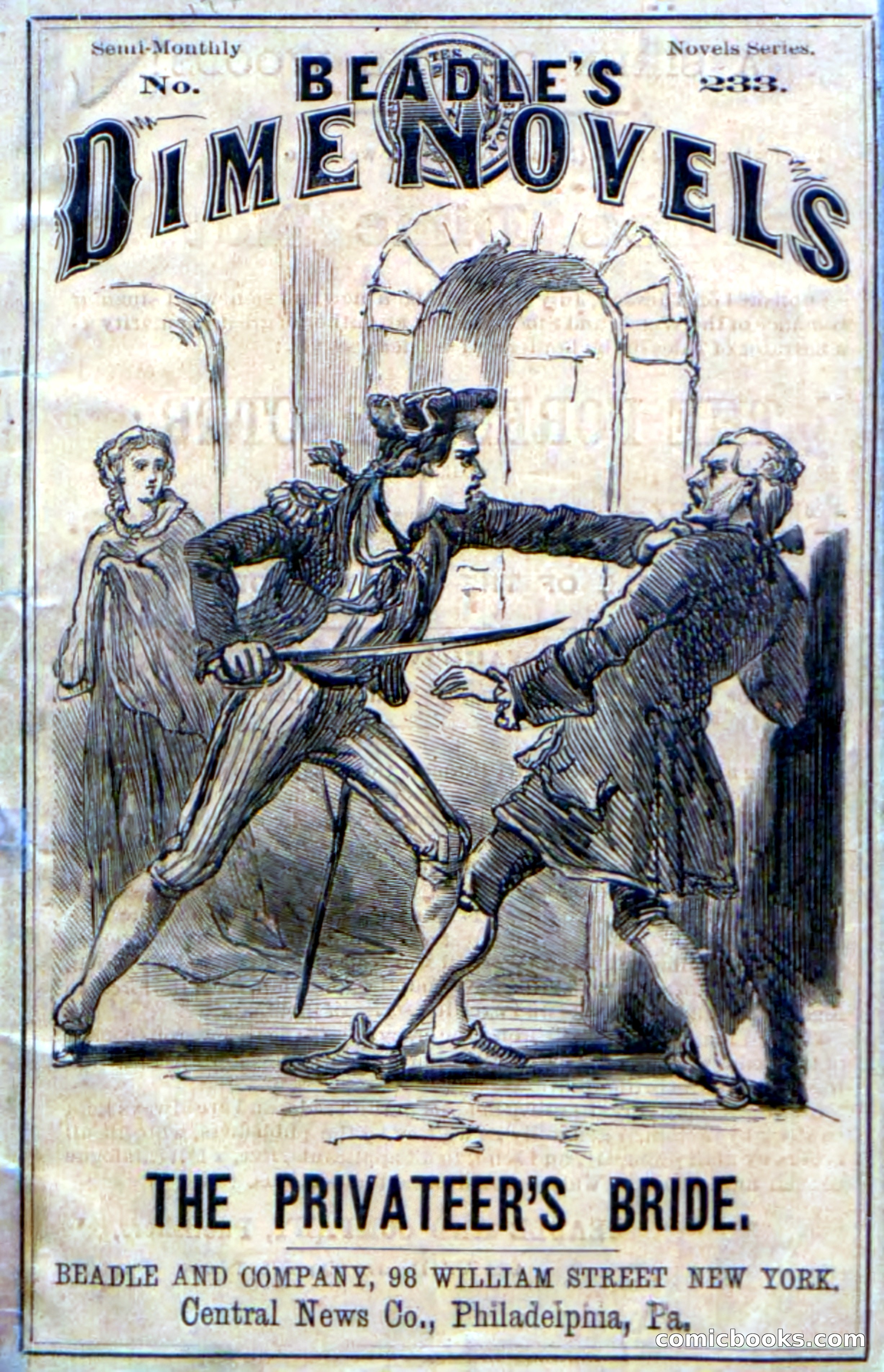 Beadle's Dime Novels No. 233: The Privateer's Bride — page 1 of 100