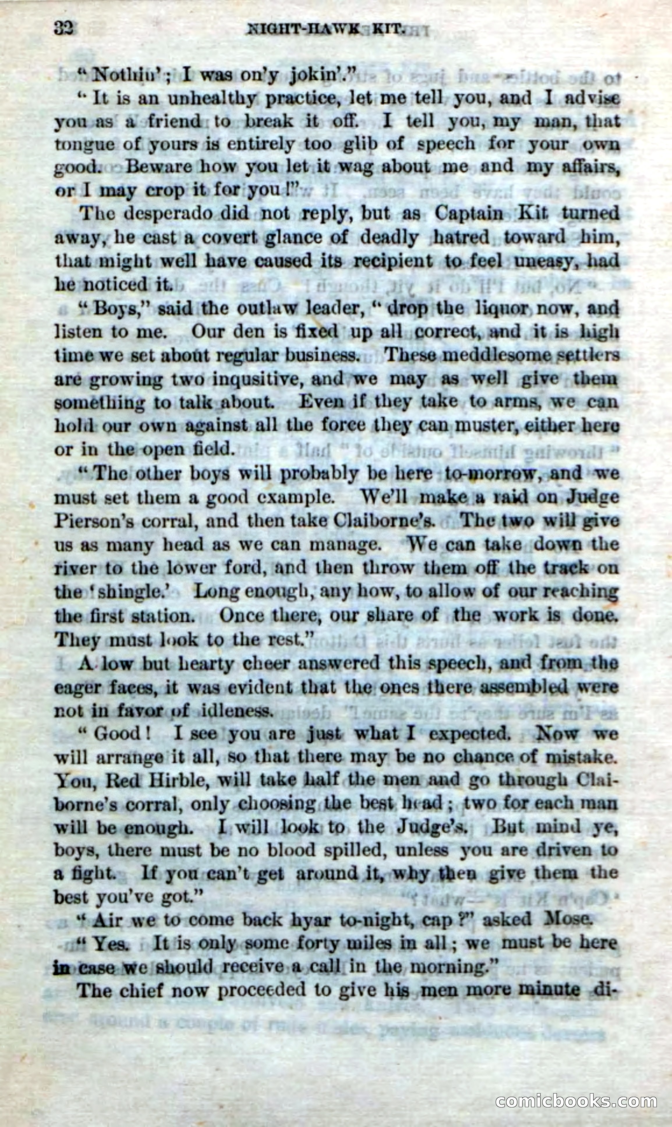 Beadle's Dime Novels No. 238: Night-Hawk Kit — page 30 of 100