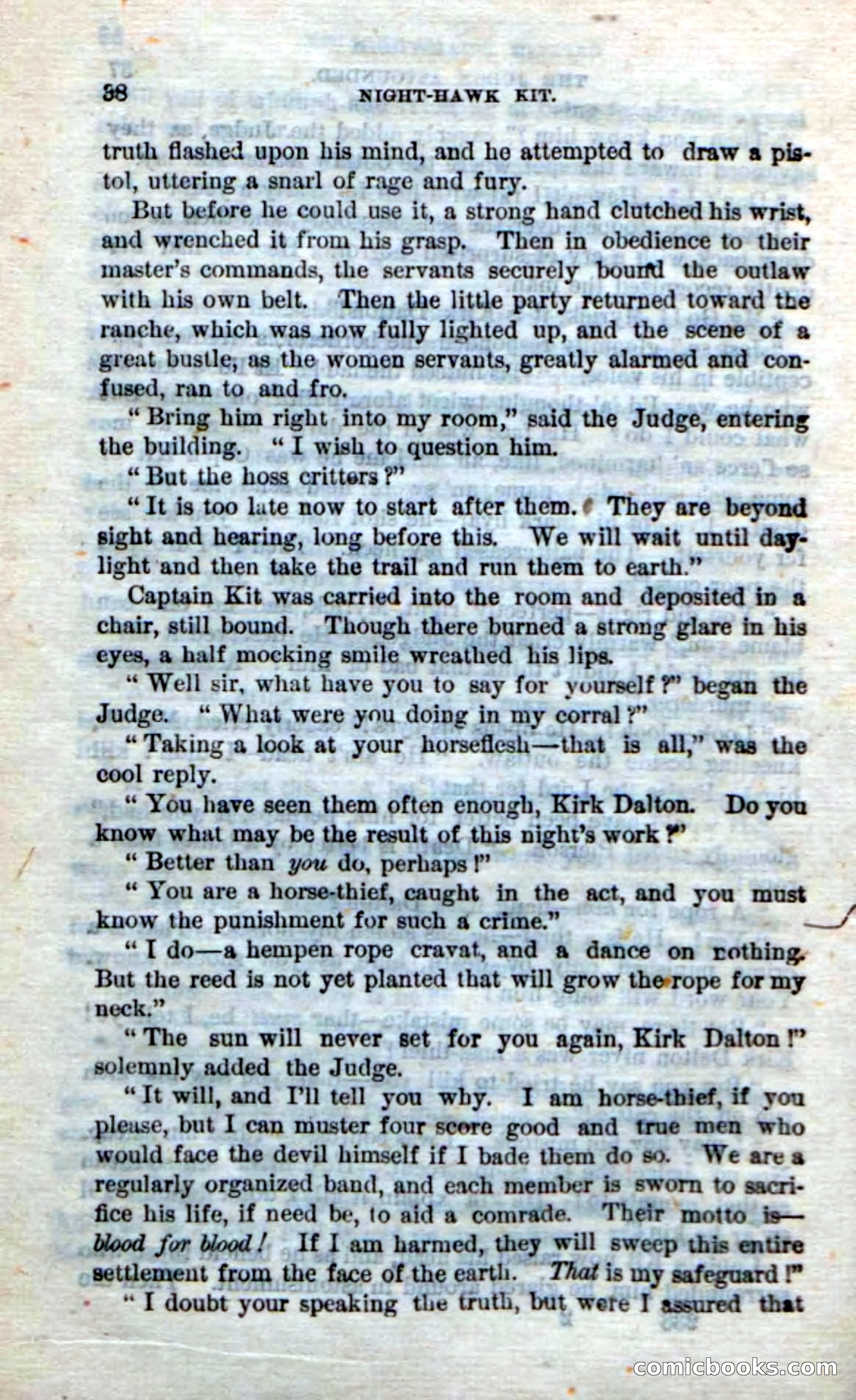 Beadle's Dime Novels No. 238: Night-Hawk Kit — page 36 of 100