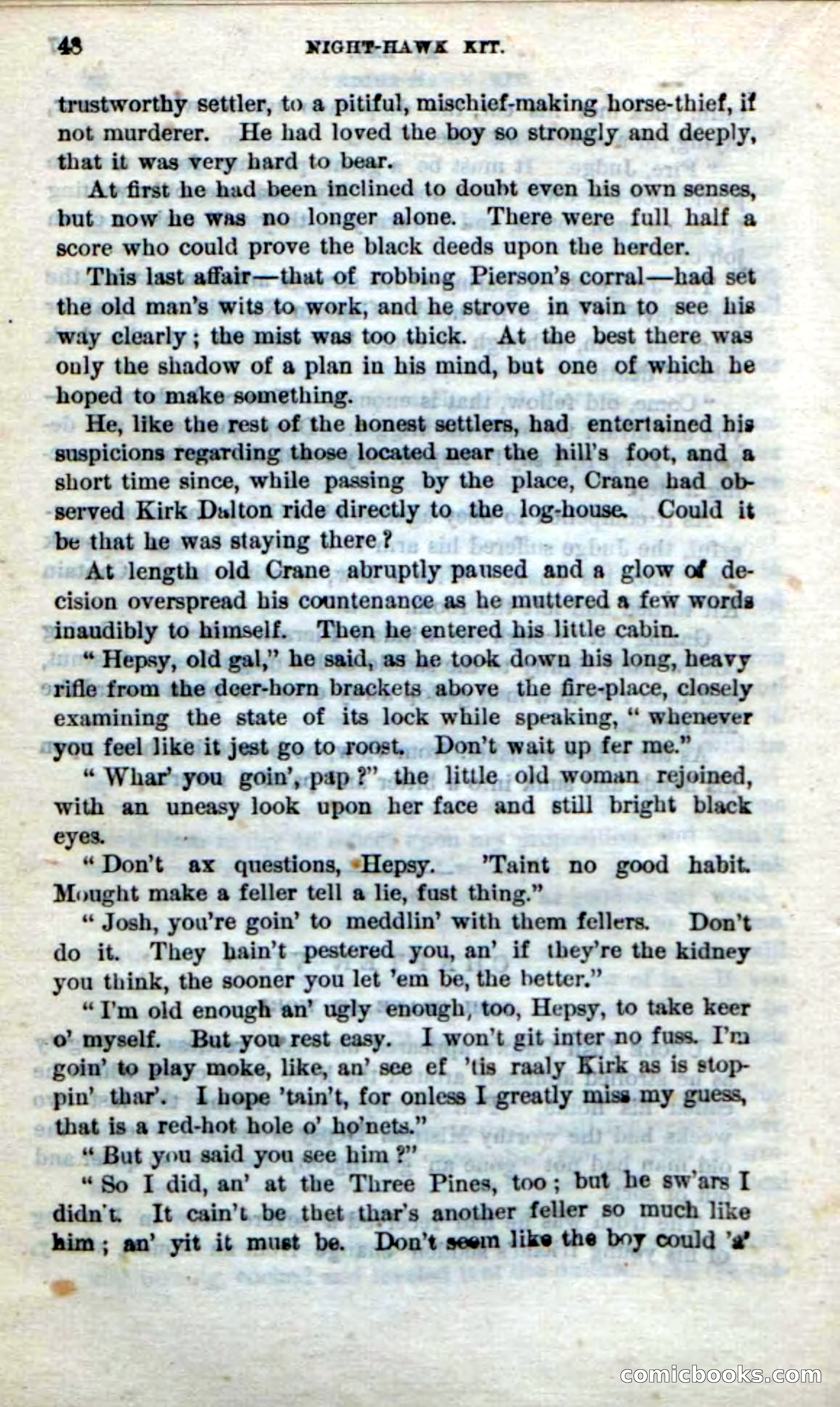 Beadle's Dime Novels No. 238: Night-Hawk Kit — page 46 of 100