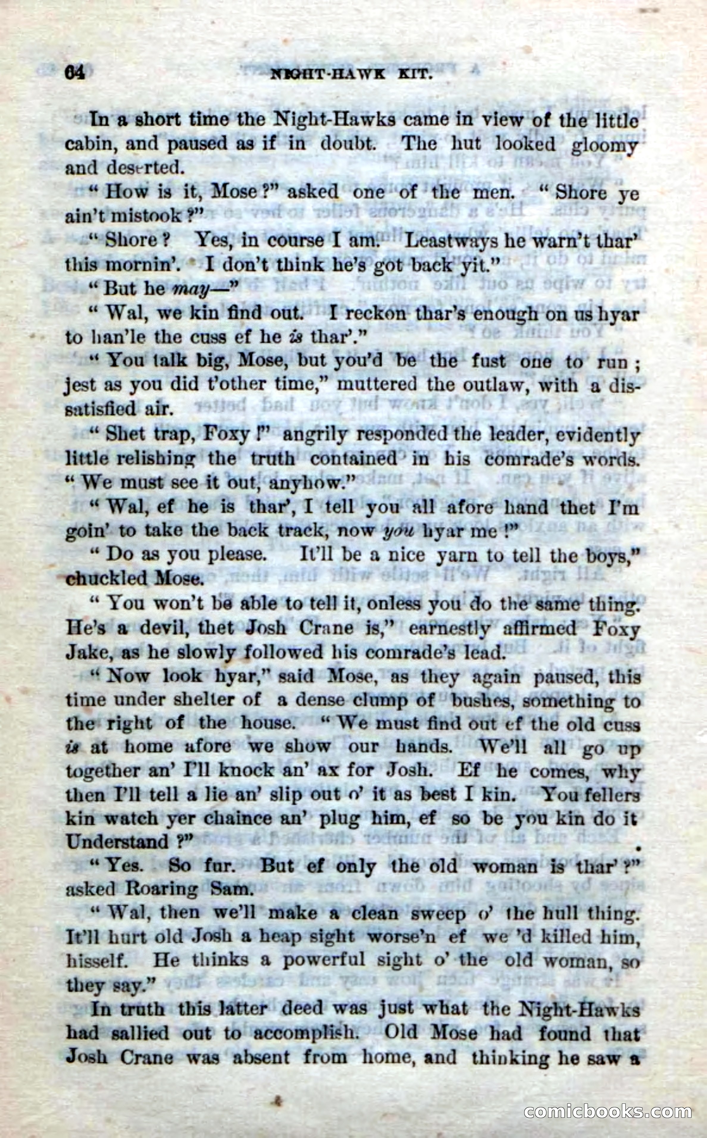 Beadle's Dime Novels No. 238: Night-Hawk Kit — page 62 of 100
