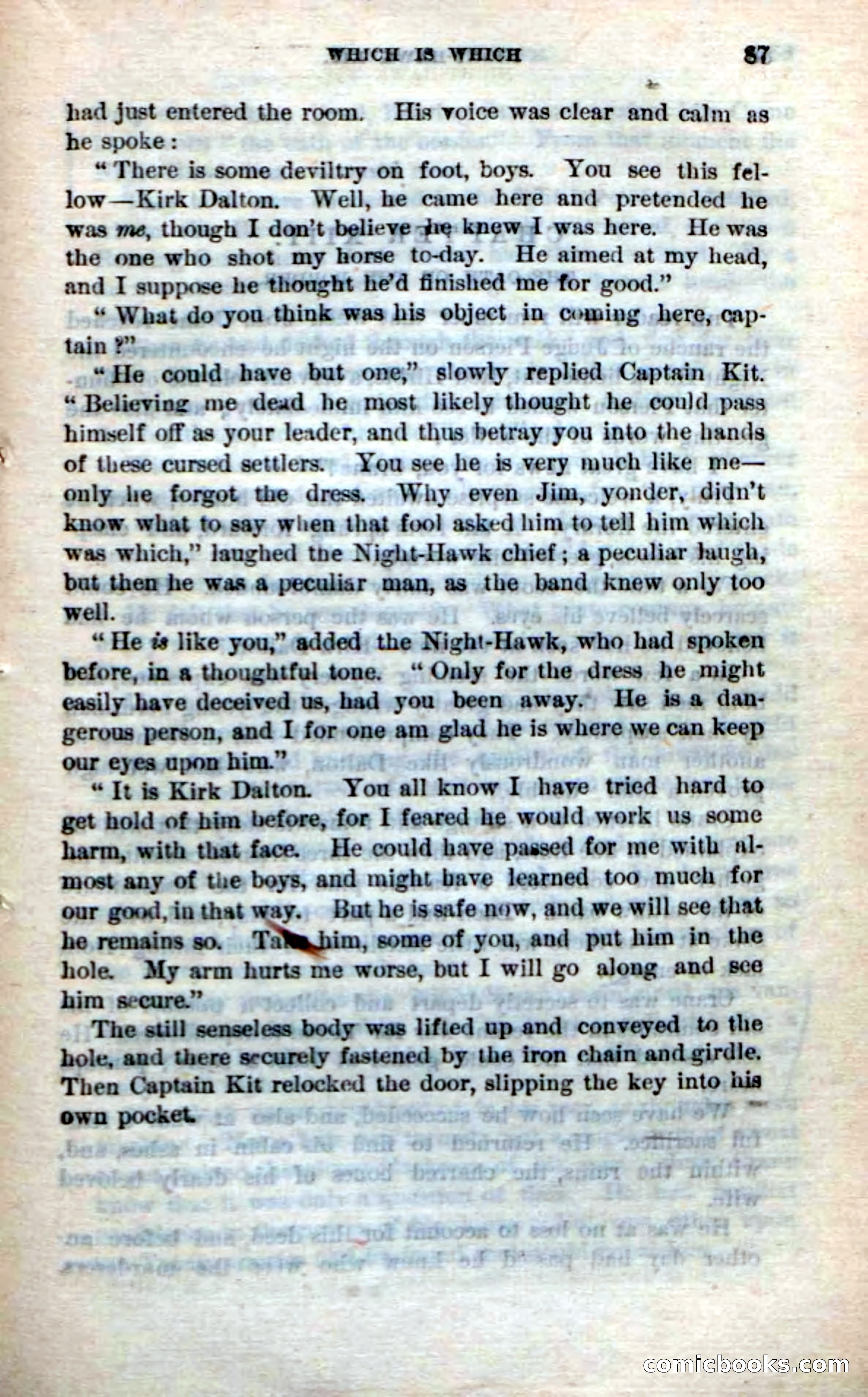 Beadle's Dime Novels No. 238: Night-Hawk Kit — page 85 of 100
