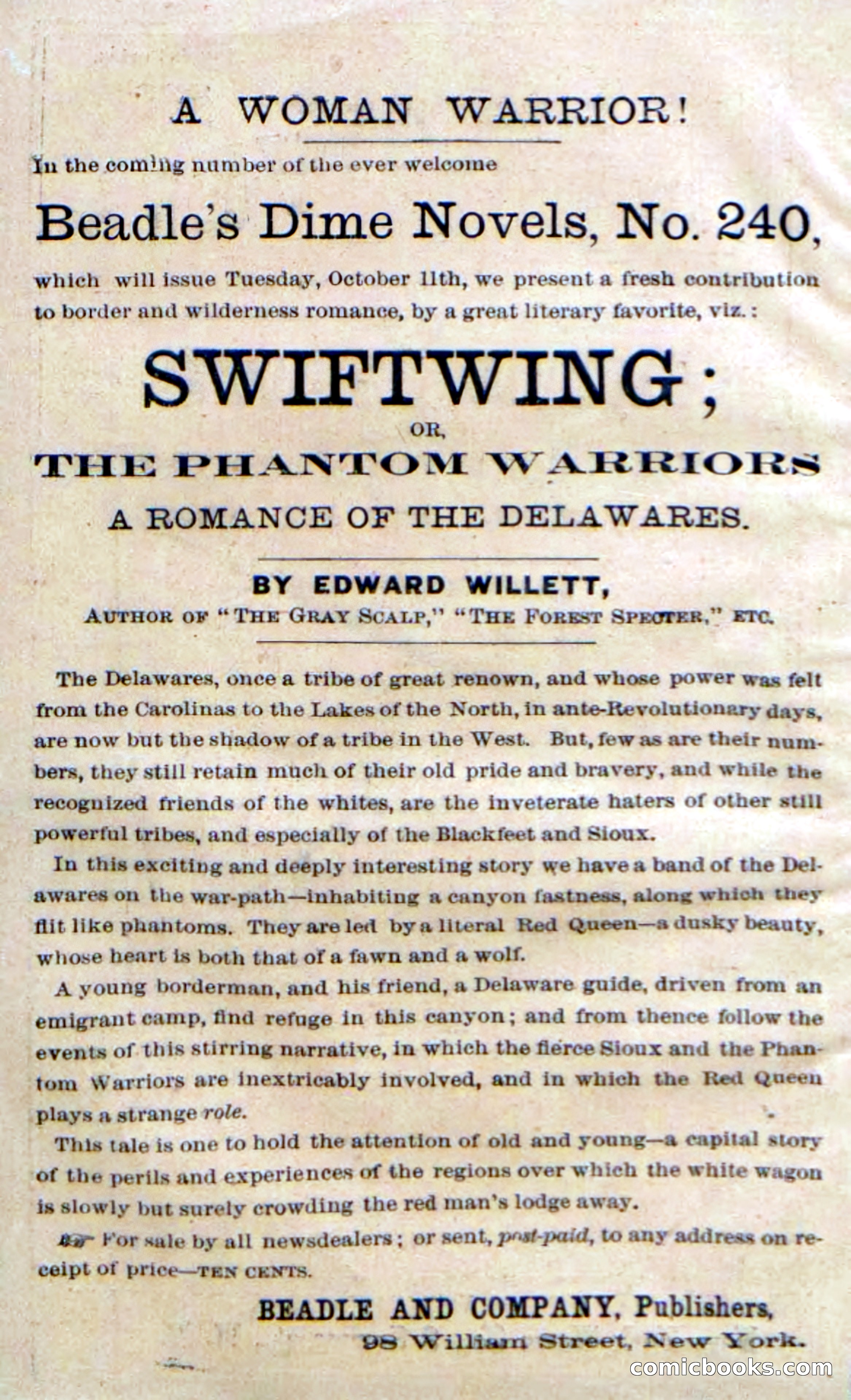 Beadle's Dime Novels No. 239: Old Zip — page 2 of 100