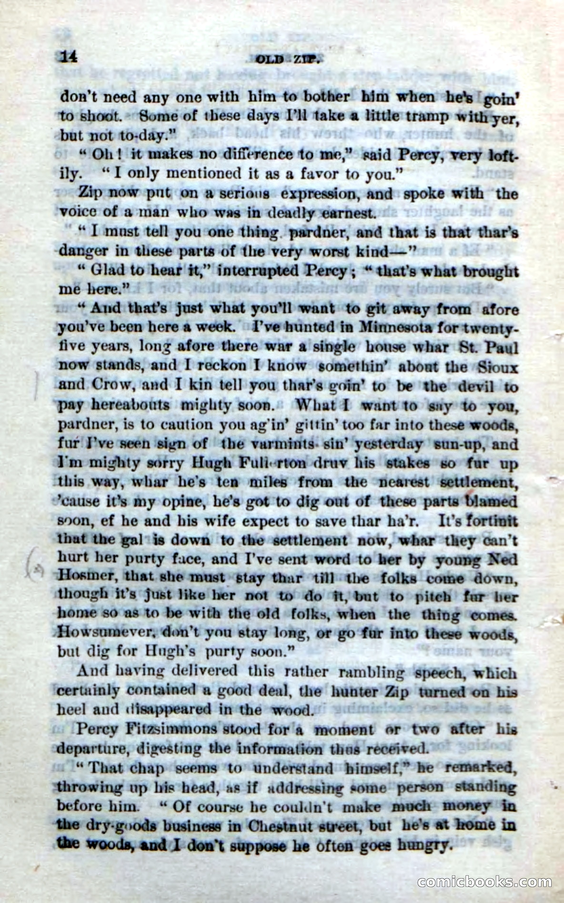 Beadle's Dime Novels No. 239: Old Zip — page 10 of 100