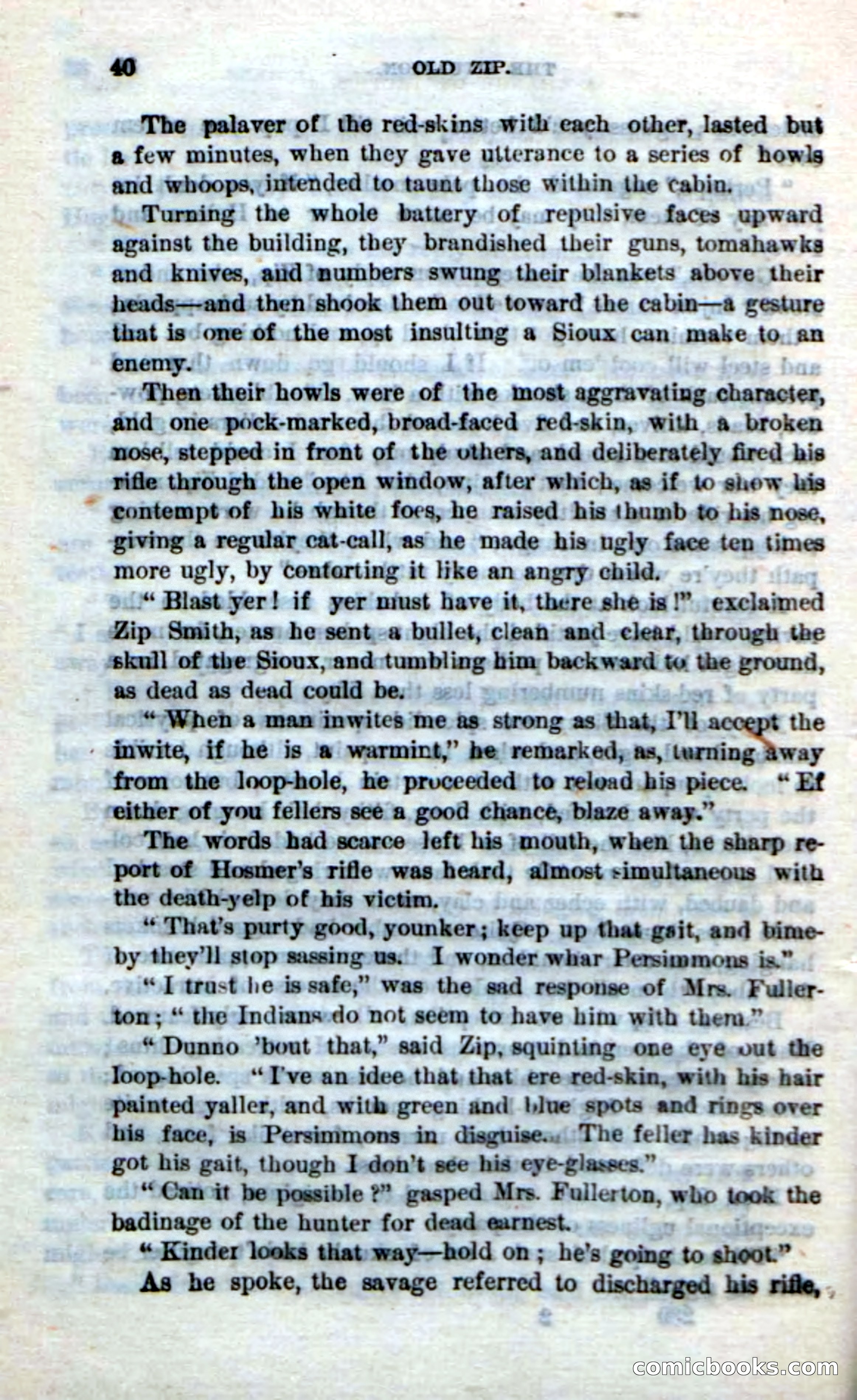 Beadle's Dime Novels No. 239: Old Zip — page 36 of 100