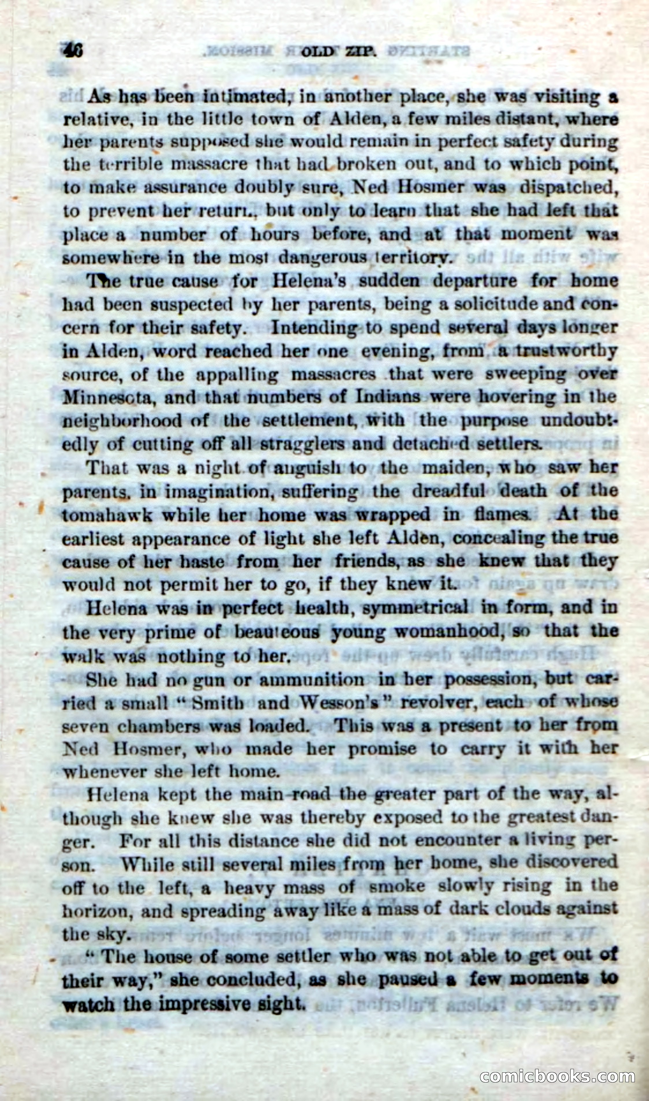Beadle's Dime Novels No. 239: Old Zip — page 42 of 100
