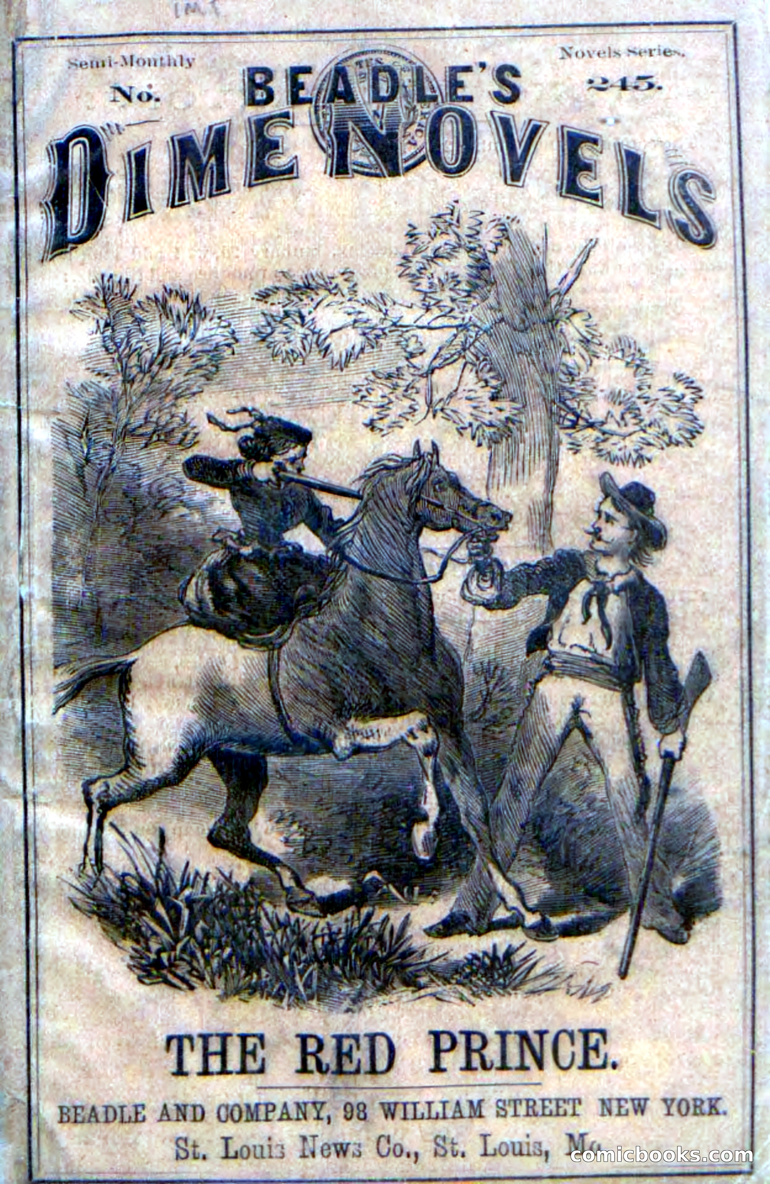 Beadle's Dime Novels No. 245: The Red Prince — page 1 of 100