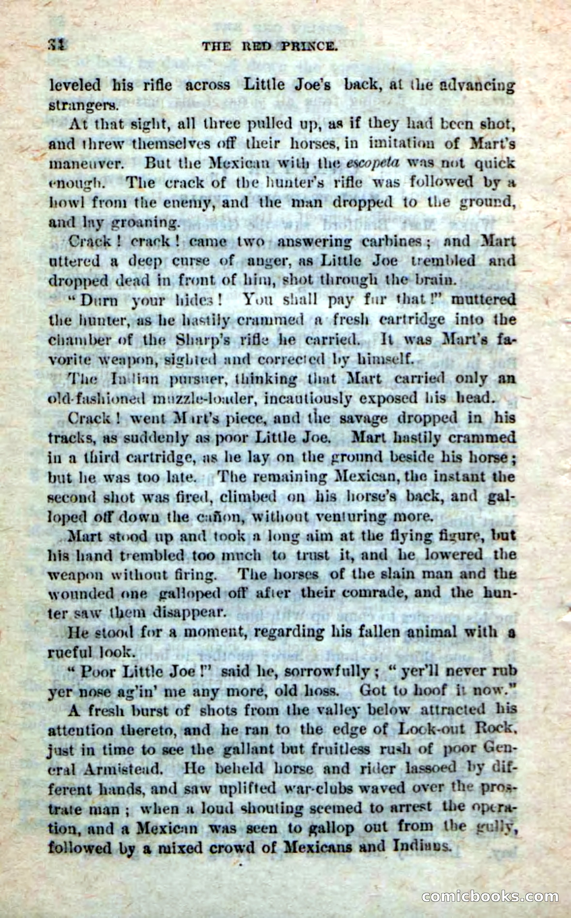 Beadle's Dime Novels No. 245: The Red Prince — page 32 of 100