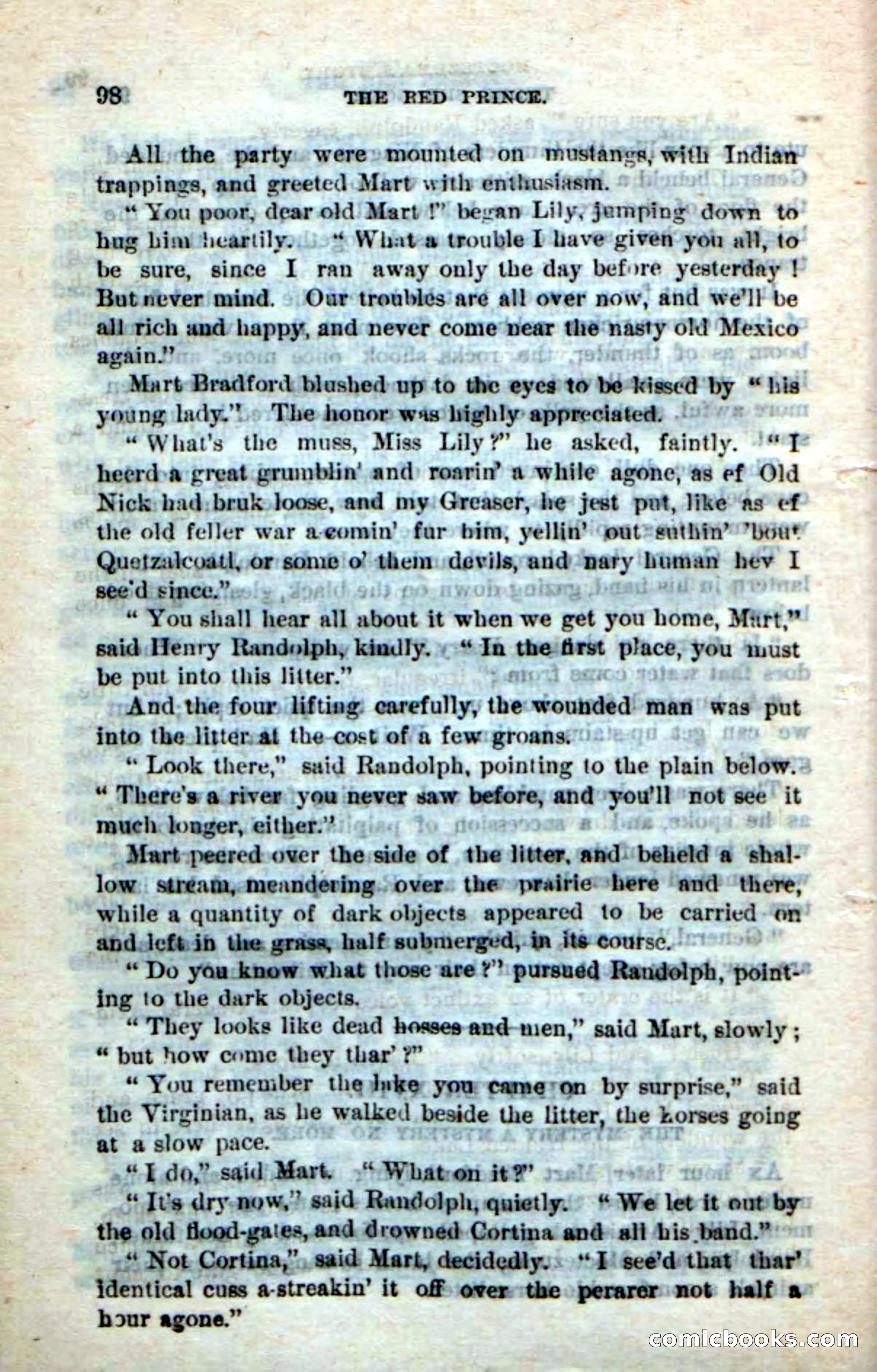 Beadle's Dime Novels No. 245: The Red Prince — page 96 of 100