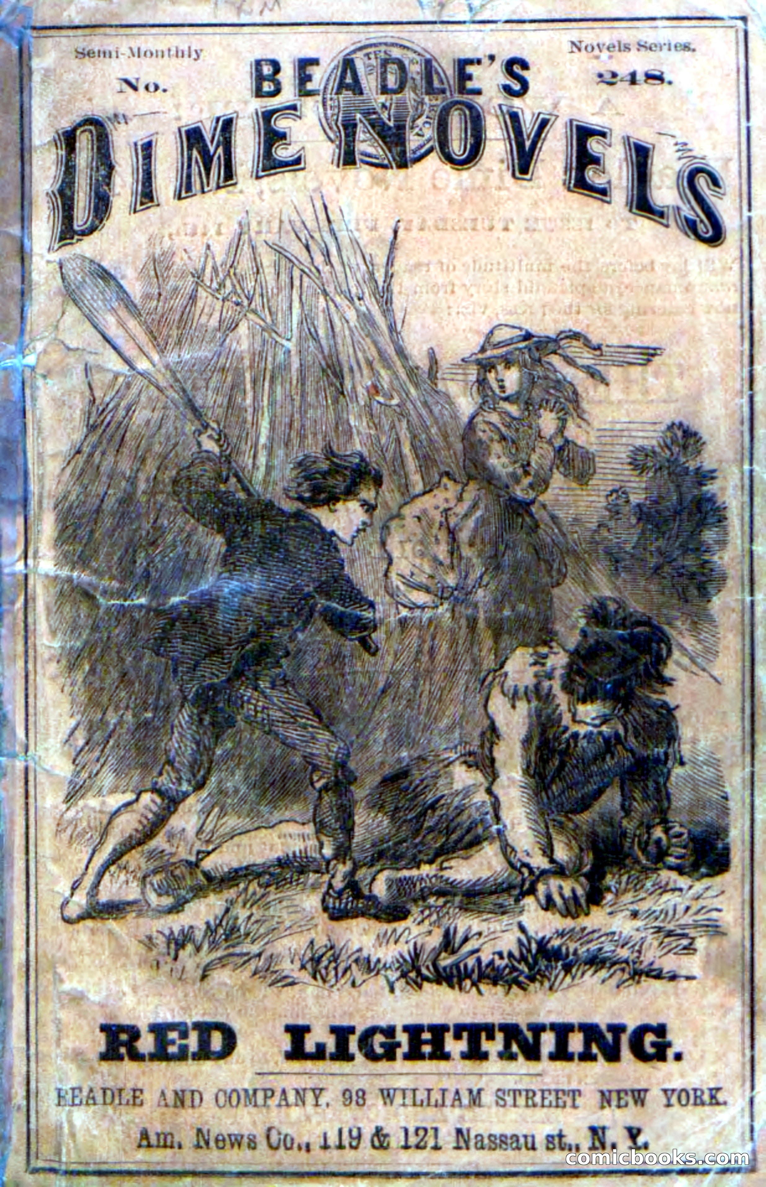 Beadle's Dime Novels No. 248: Red Lightning — page 1 of 100