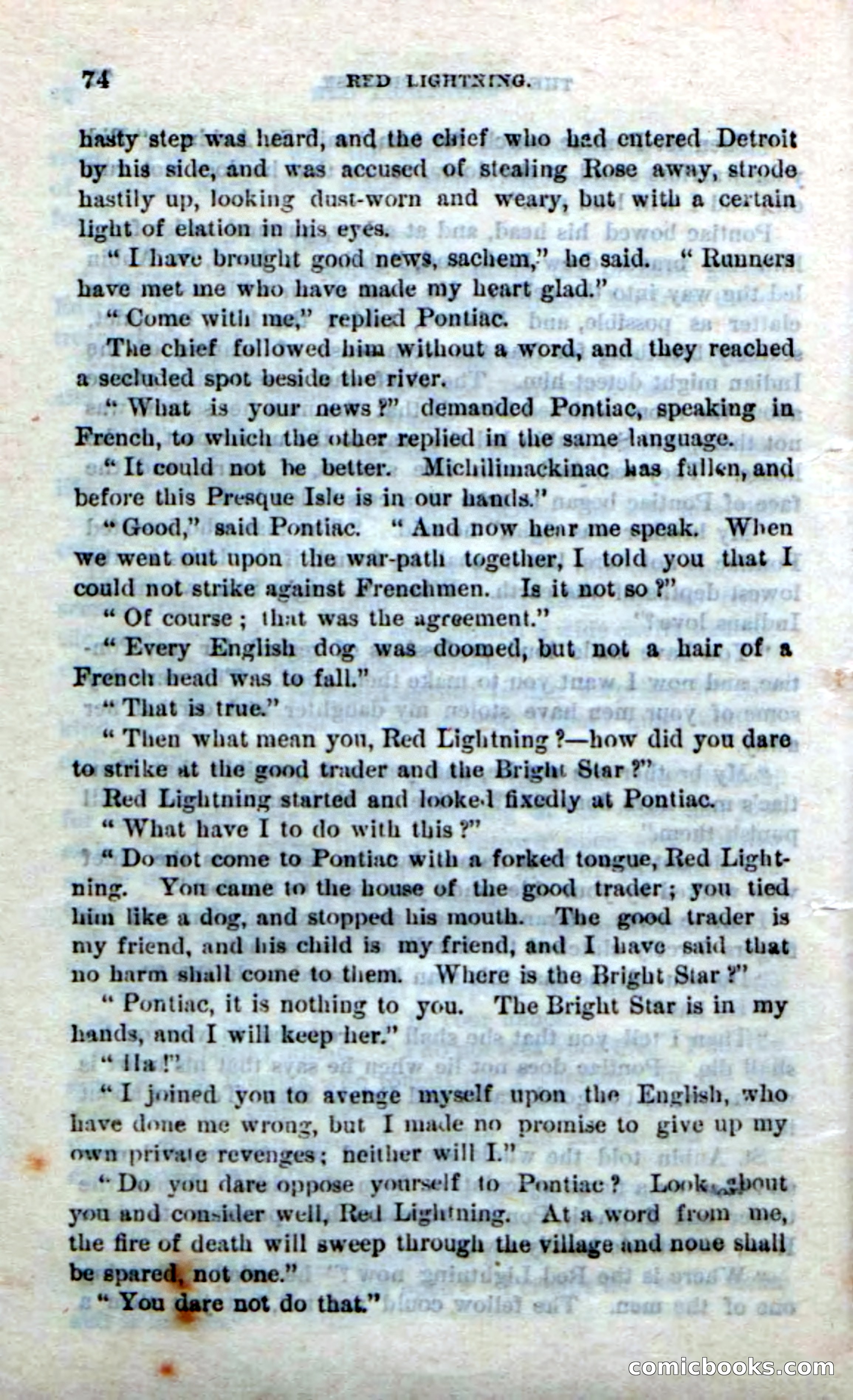 Beadle's Dime Novels No. 248: Red Lightning — page 72 of 100