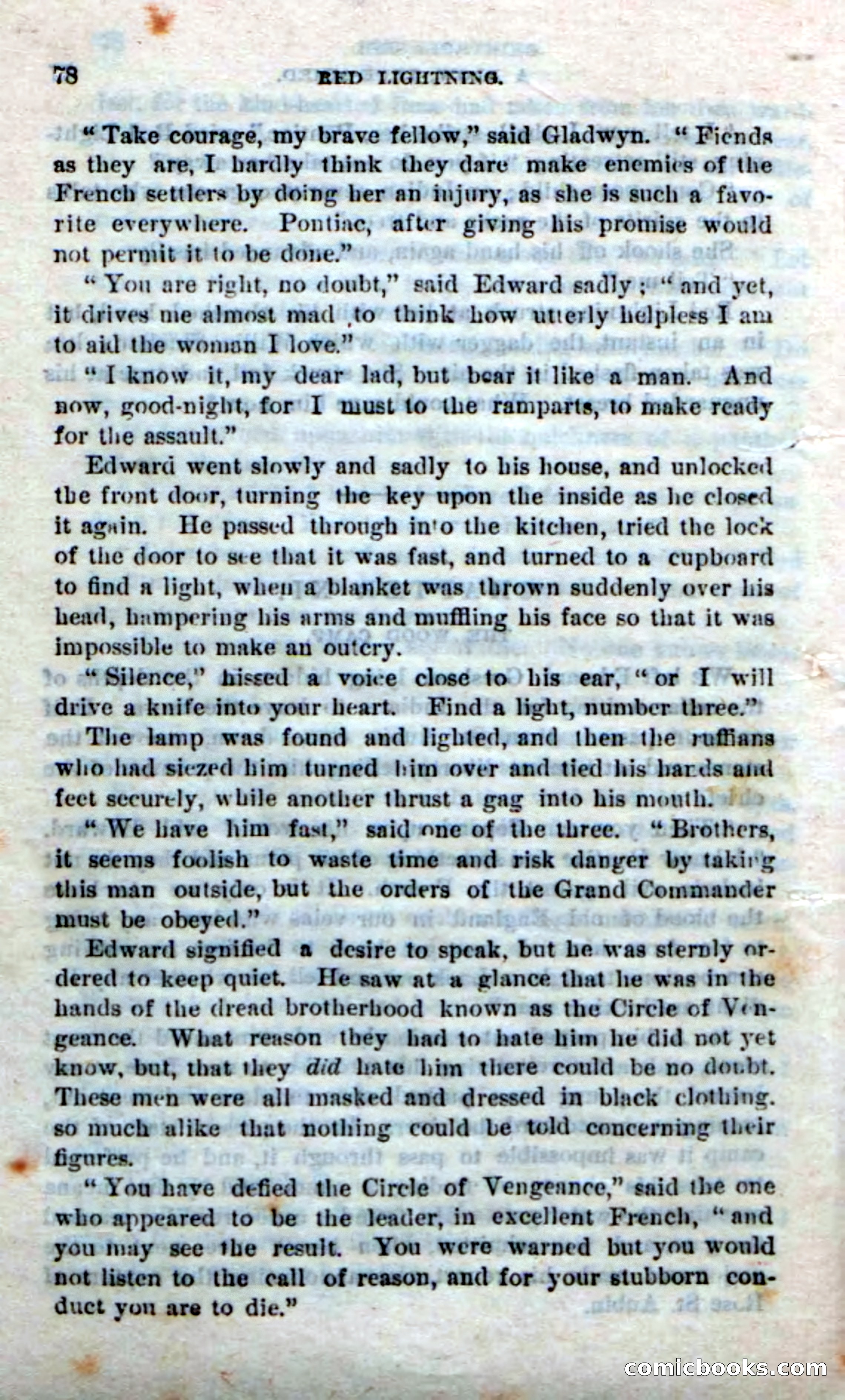Beadle's Dime Novels No. 248: Red Lightning — page 76 of 100