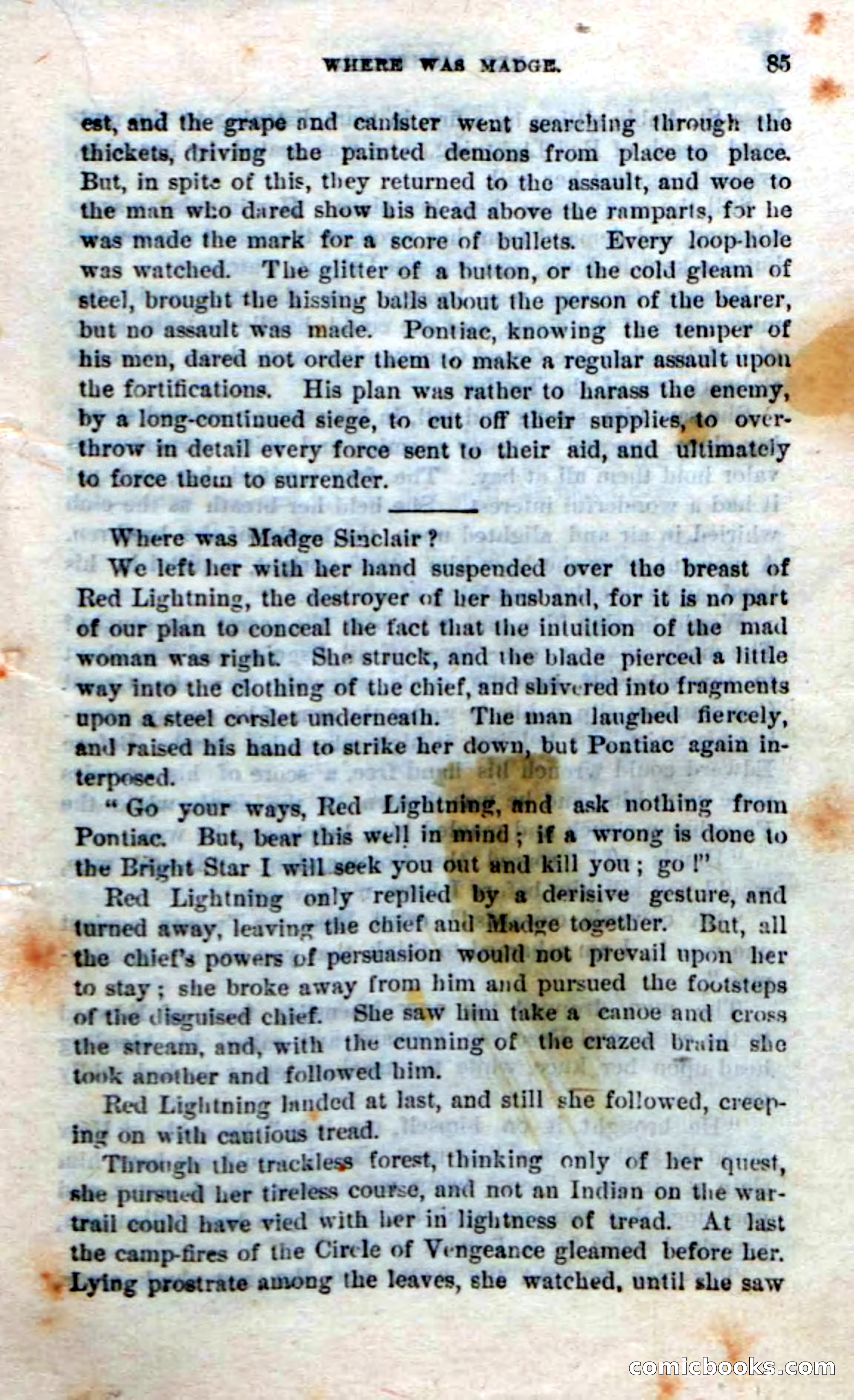 Beadle's Dime Novels No. 248: Red Lightning — page 83 of 100