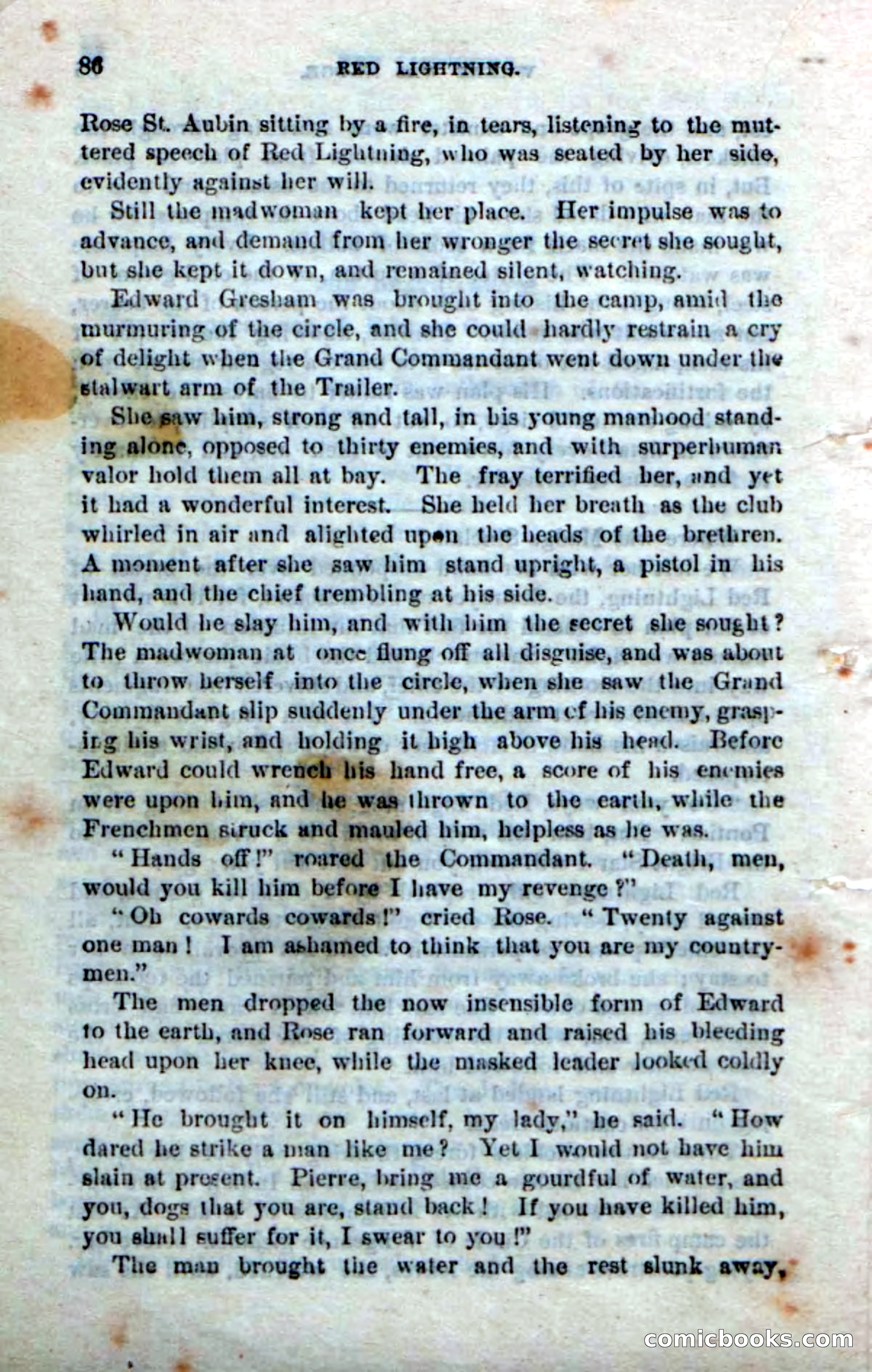 Beadle's Dime Novels No. 248: Red Lightning — page 84 of 100