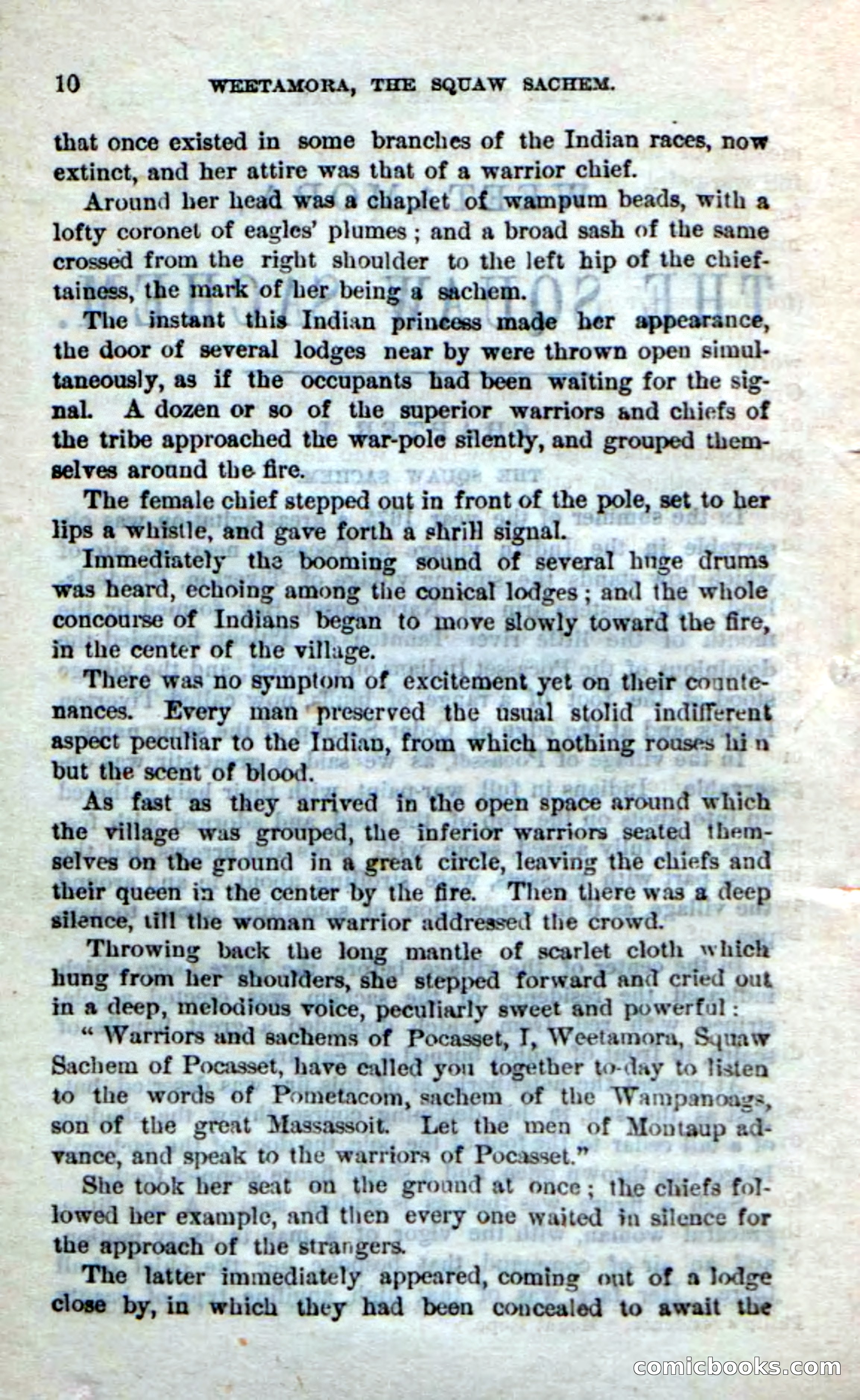 Beadle's Dime Novels No. 249: The Squaw Sachem — page 6 of 100