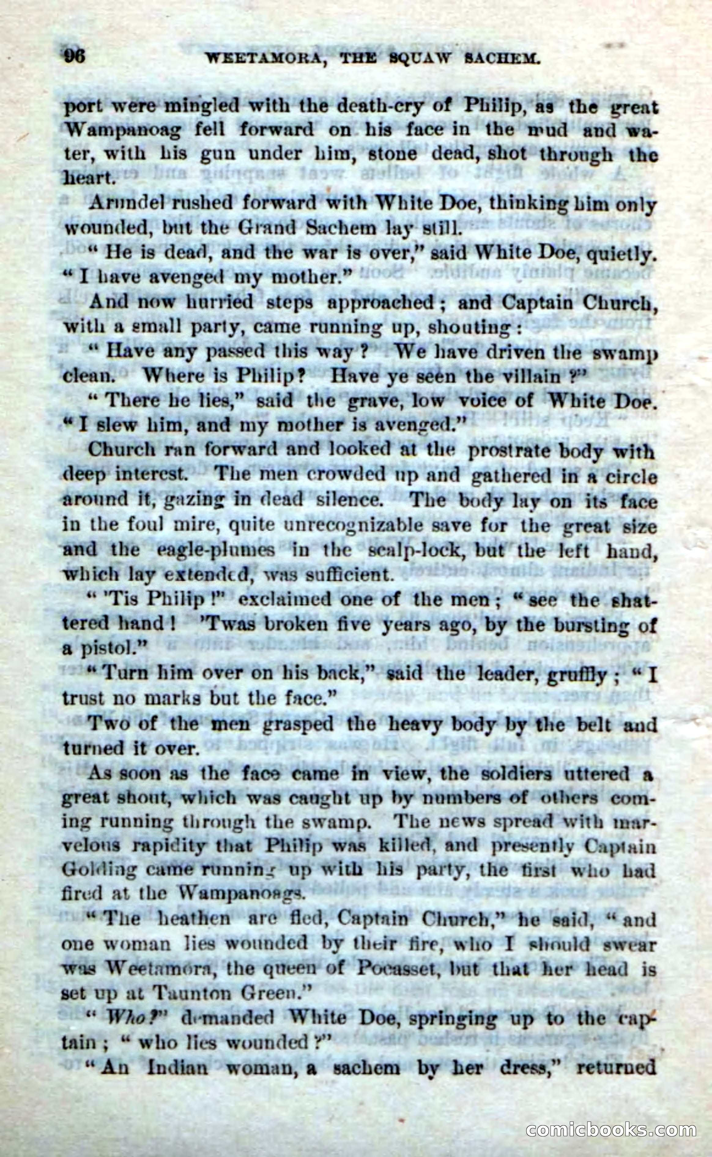 Beadle's Dime Novels No. 249: The Squaw Sachem — page 92 of 100