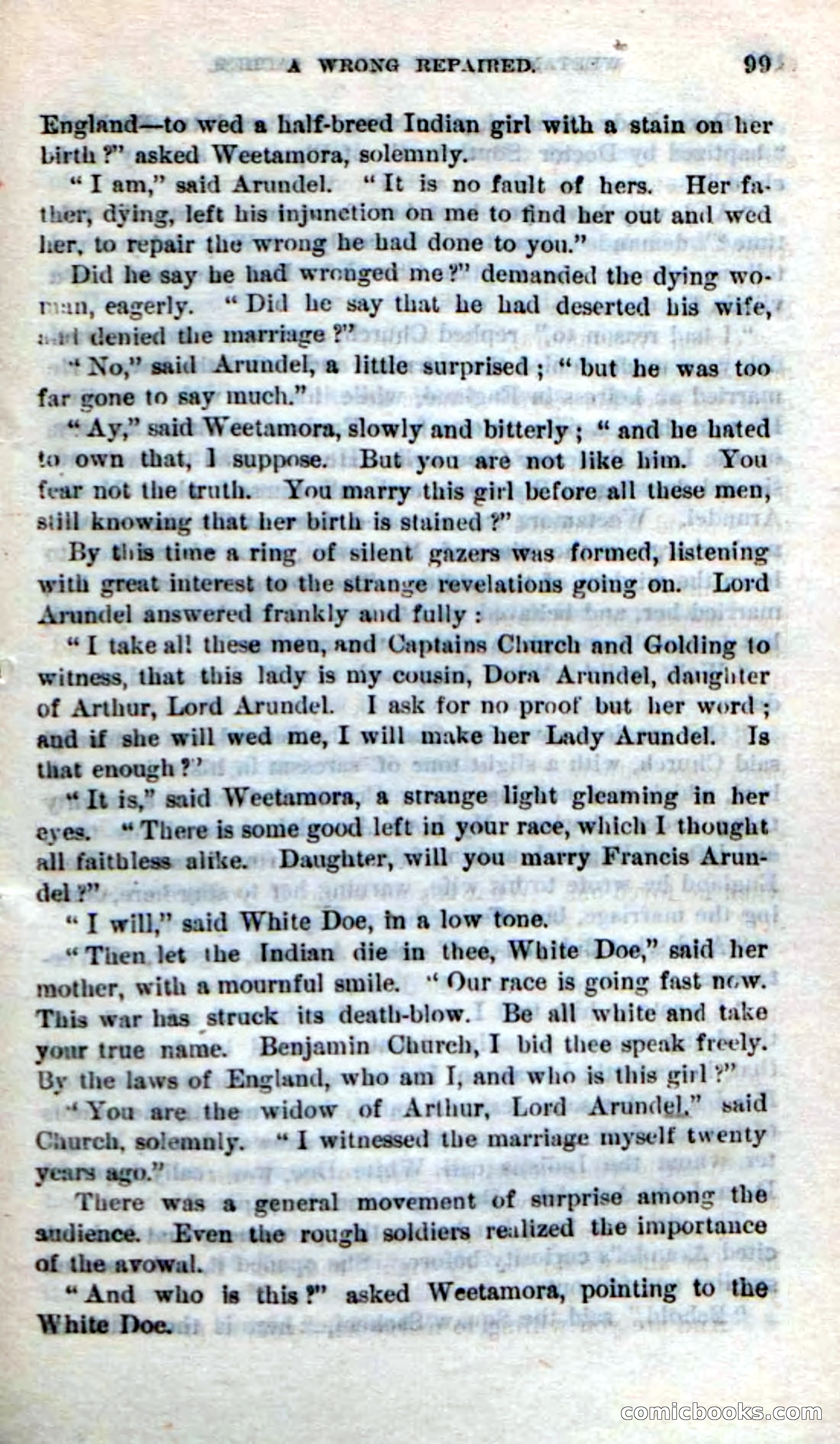 Beadle's Dime Novels No. 249: The Squaw Sachem — page 95 of 100