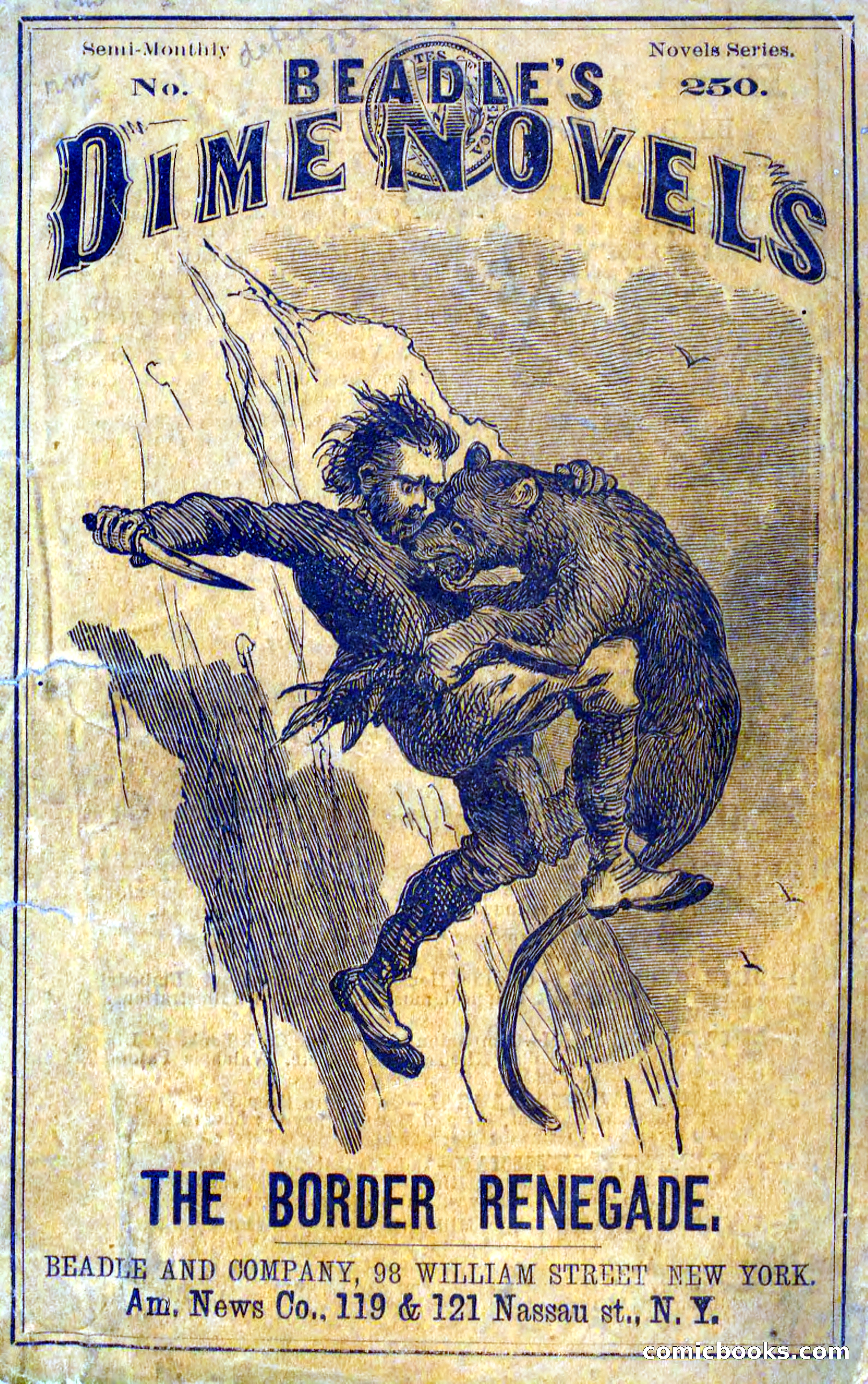 Beadle's Dime Novels No. 250: The Border Renegade — page 1 of 72