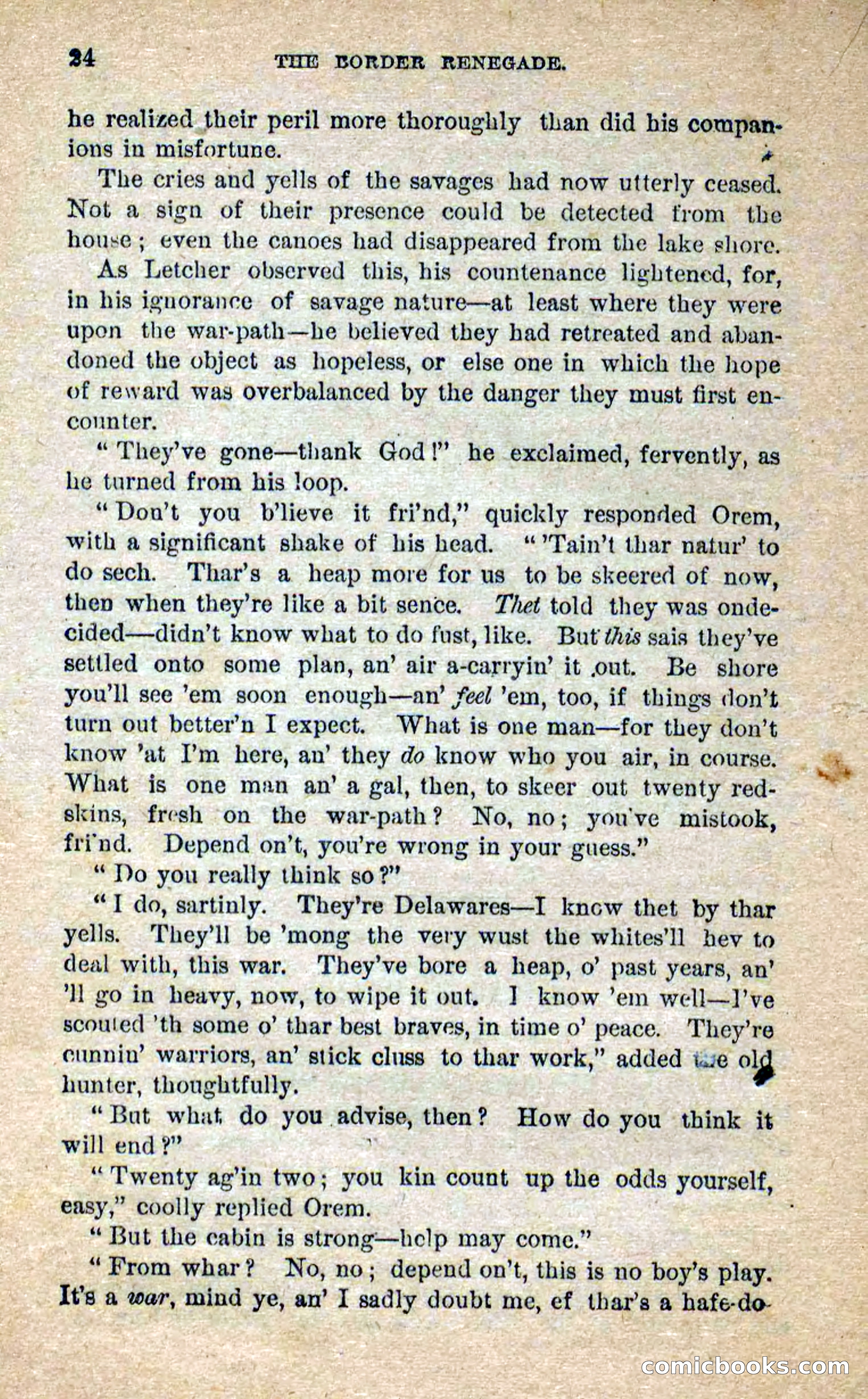 Beadle's Dime Novels No. 250: The Border Renegade — page 20 of 72