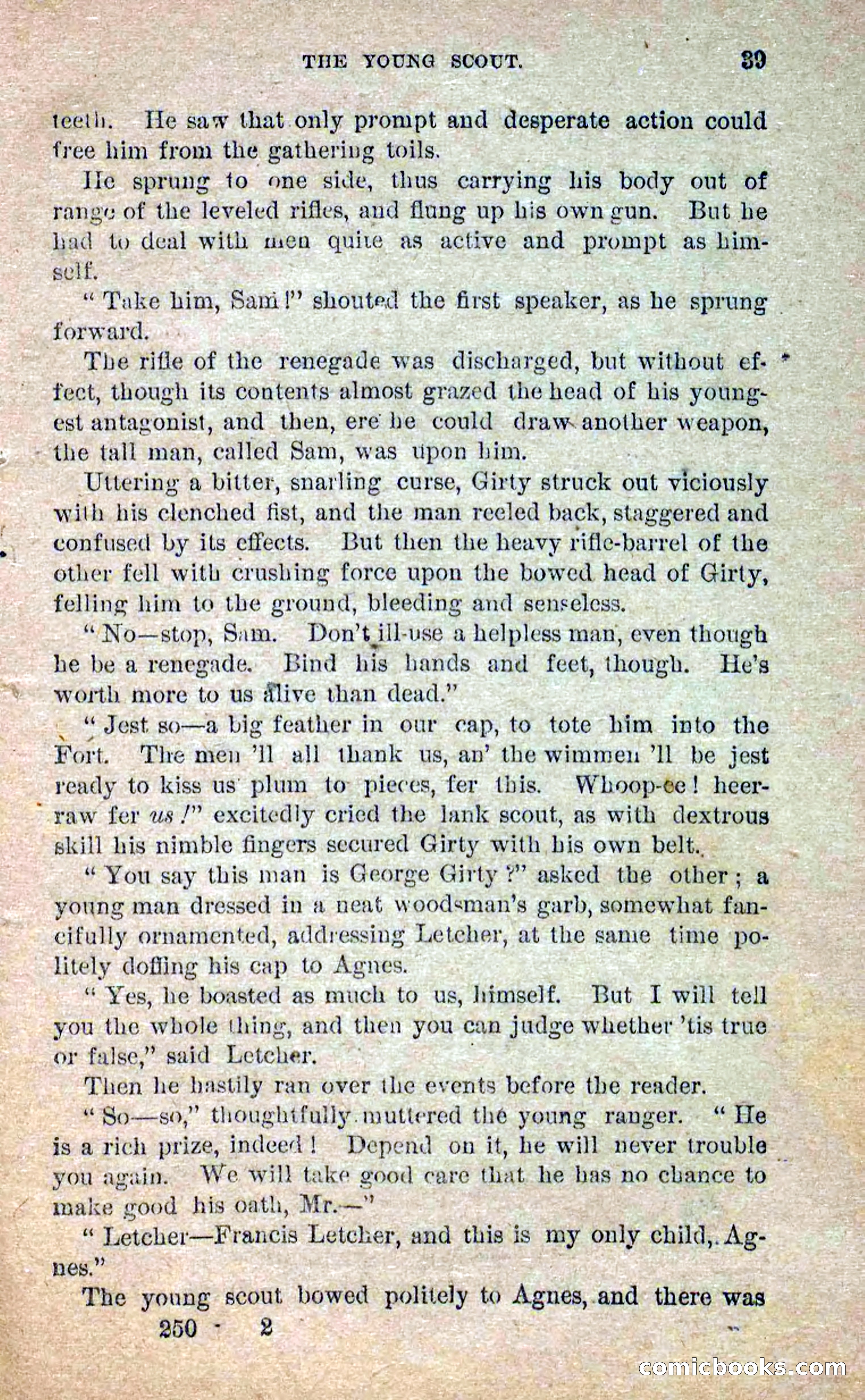 Beadle's Dime Novels No. 250: The Border Renegade — page 35 of 72