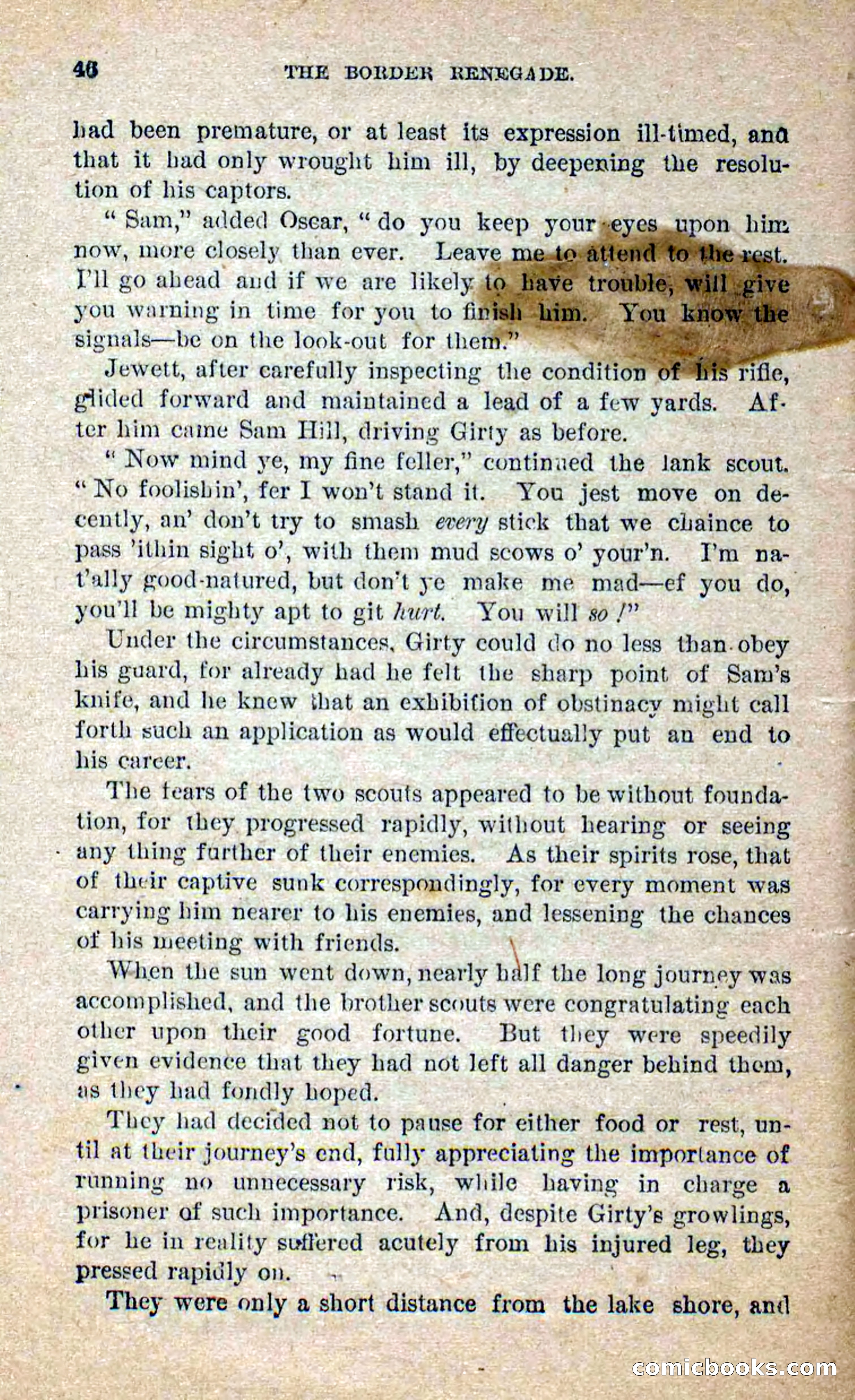 Beadle's Dime Novels No. 250: The Border Renegade — page 42 of 72