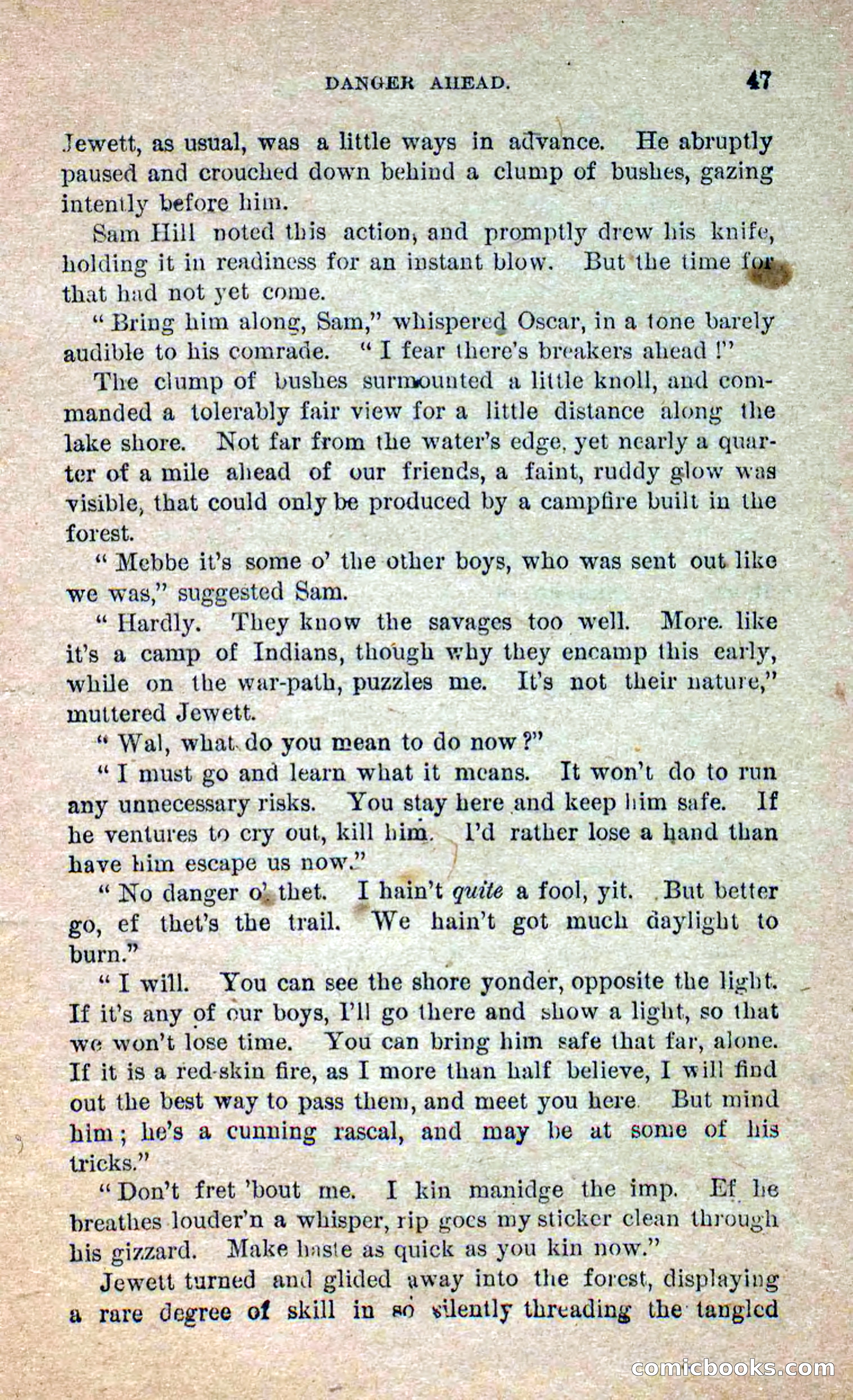 Beadle's Dime Novels No. 250: The Border Renegade — page 43 of 72