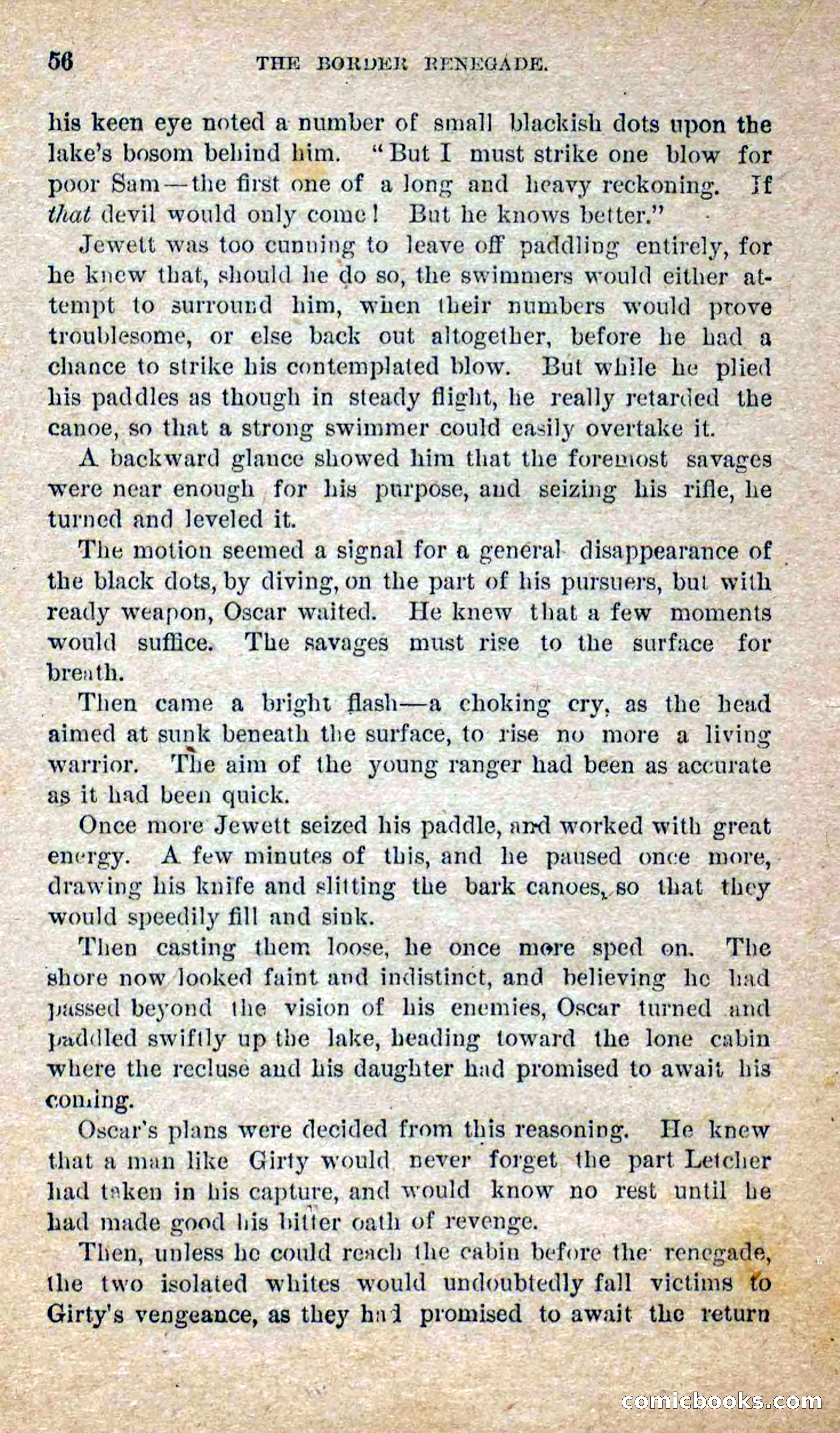 Beadle's Dime Novels No. 250: The Border Renegade — page 52 of 72