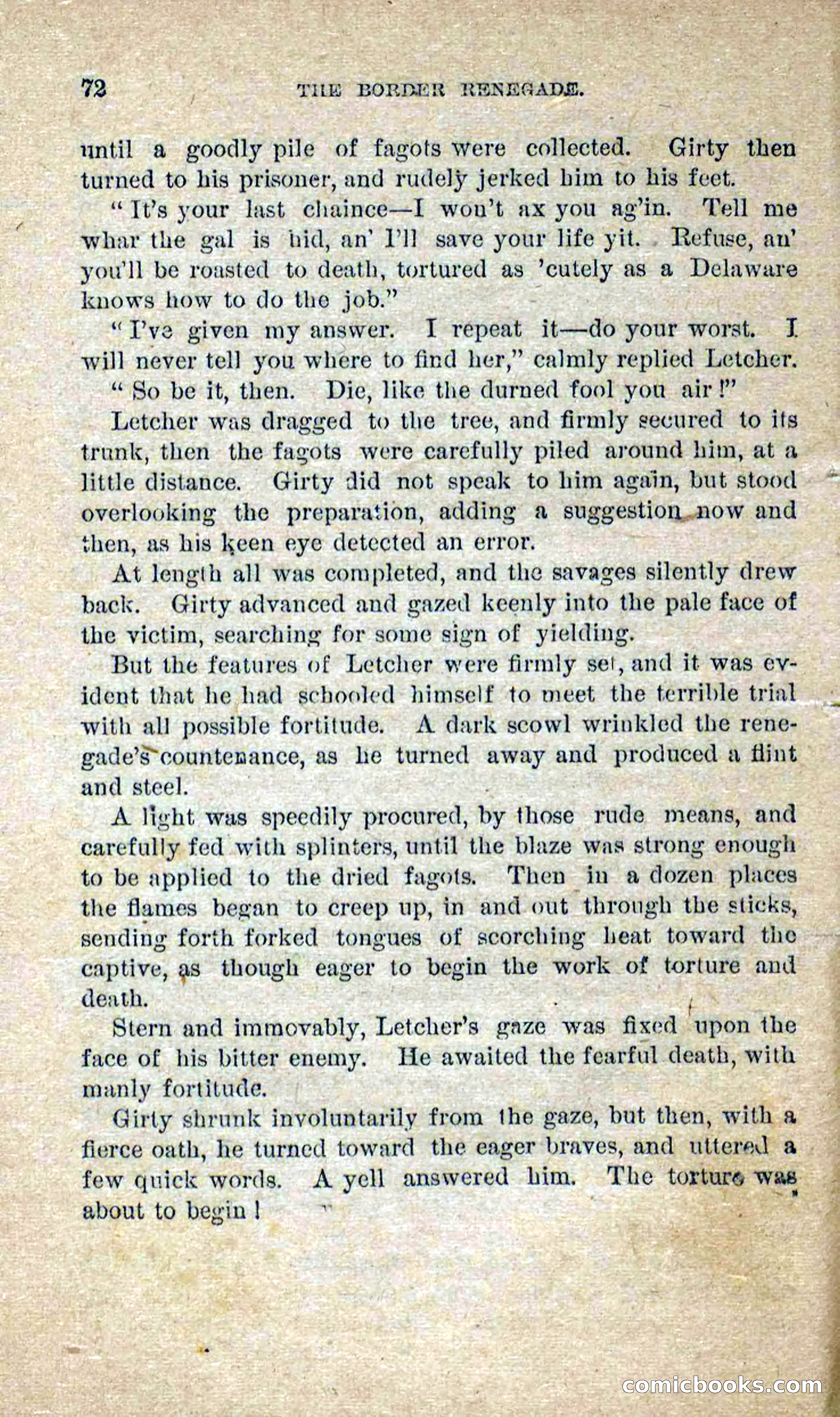 Beadle's Dime Novels No. 250: The Border Renegade — page 68 of 72