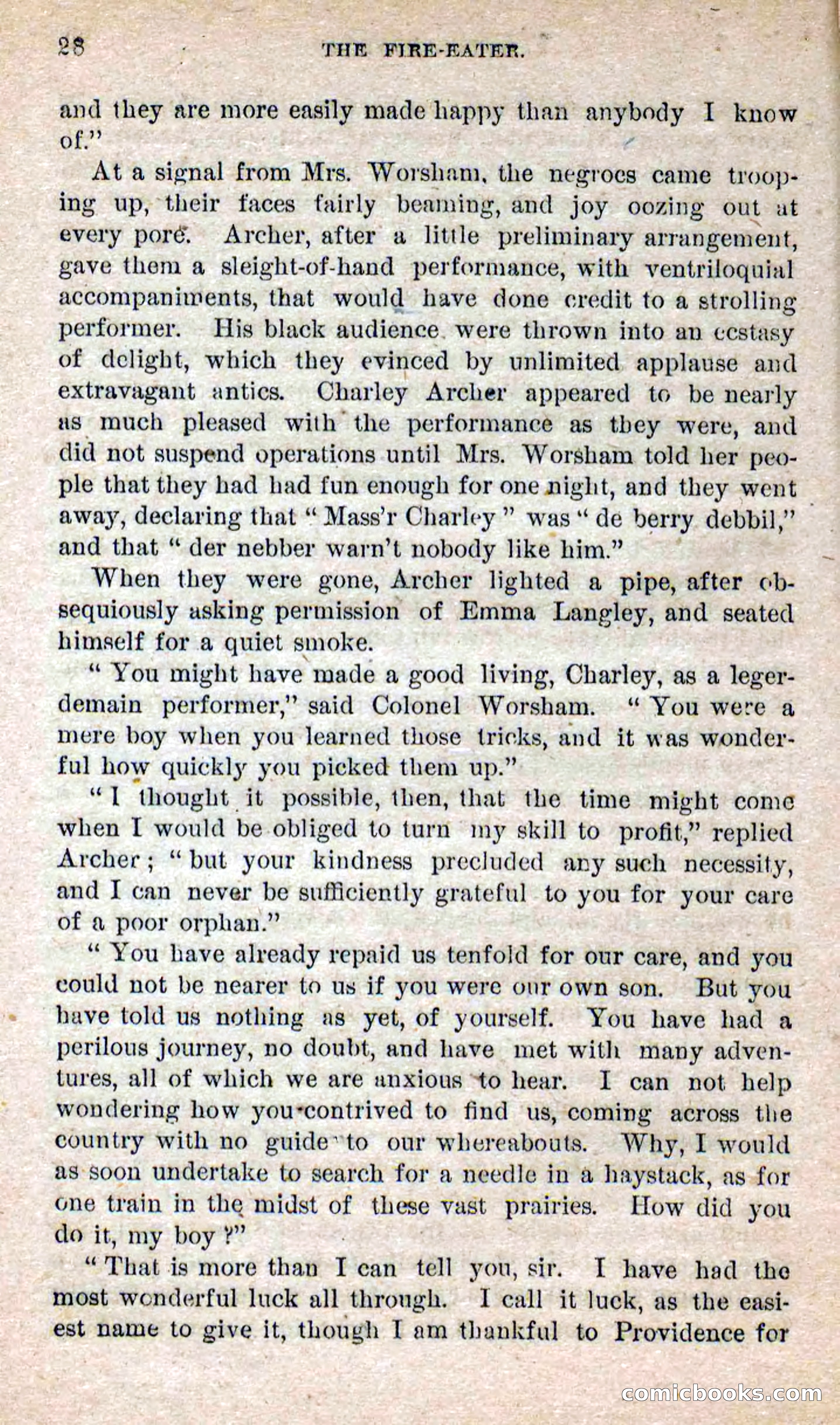 Beadle's Dime Novels No. 251: The Fire-Eater — page 26 of 100