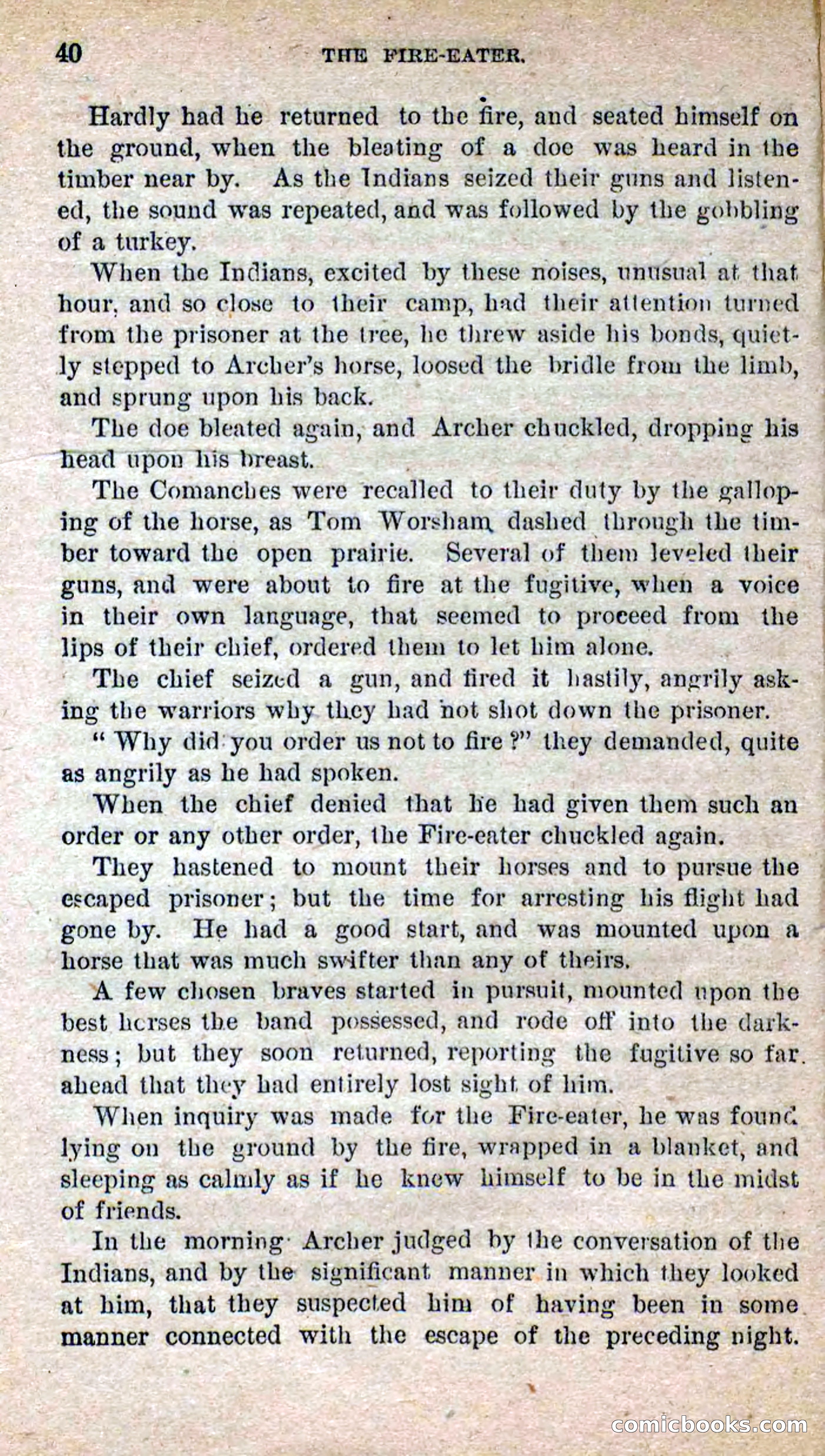 Beadle's Dime Novels No. 251: The Fire-Eater — page 38 of 100