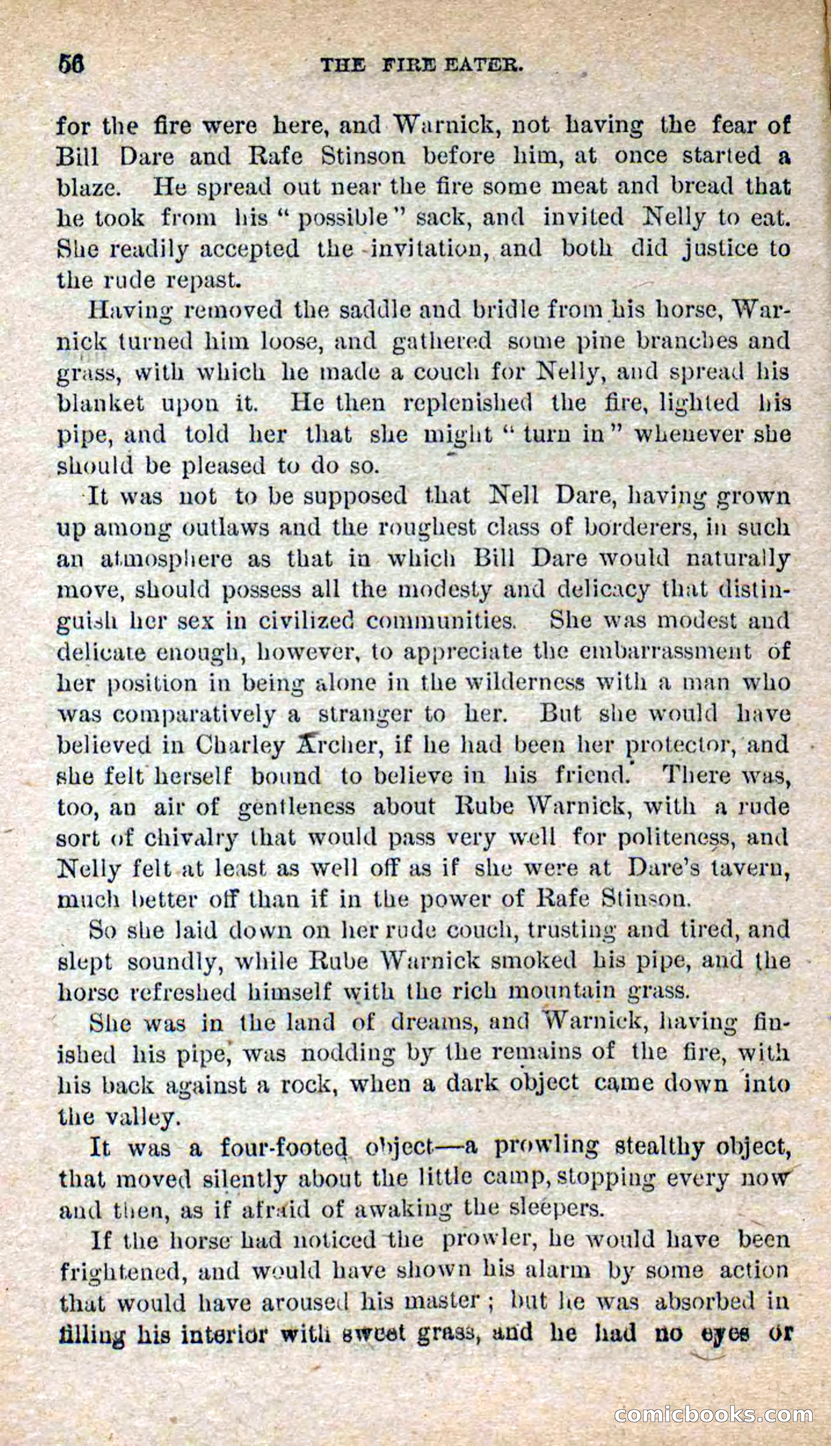 Beadle's Dime Novels No. 251: The Fire-Eater — page 54 of 100