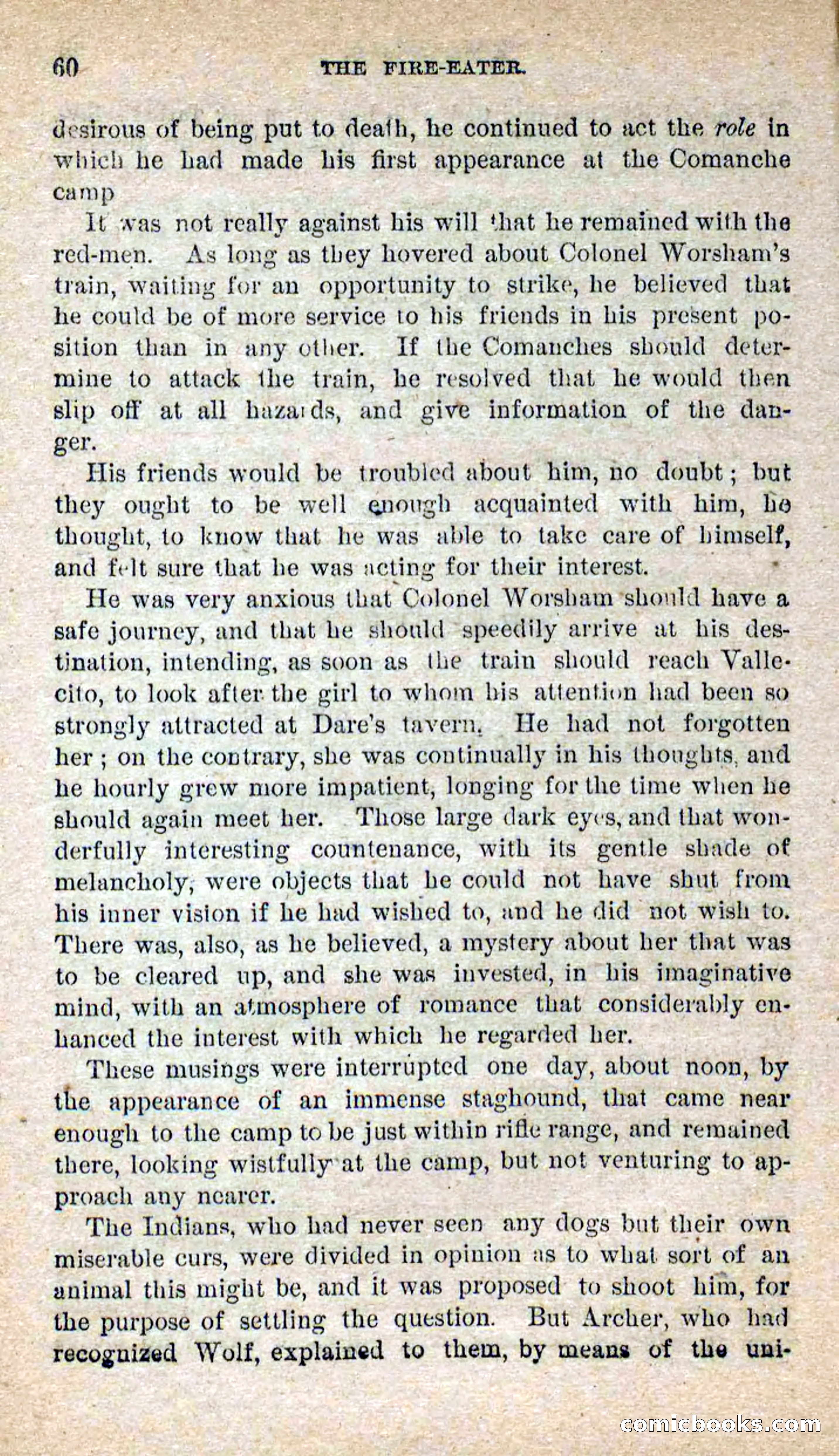 Beadle's Dime Novels No. 251: The Fire-Eater — page 58 of 100