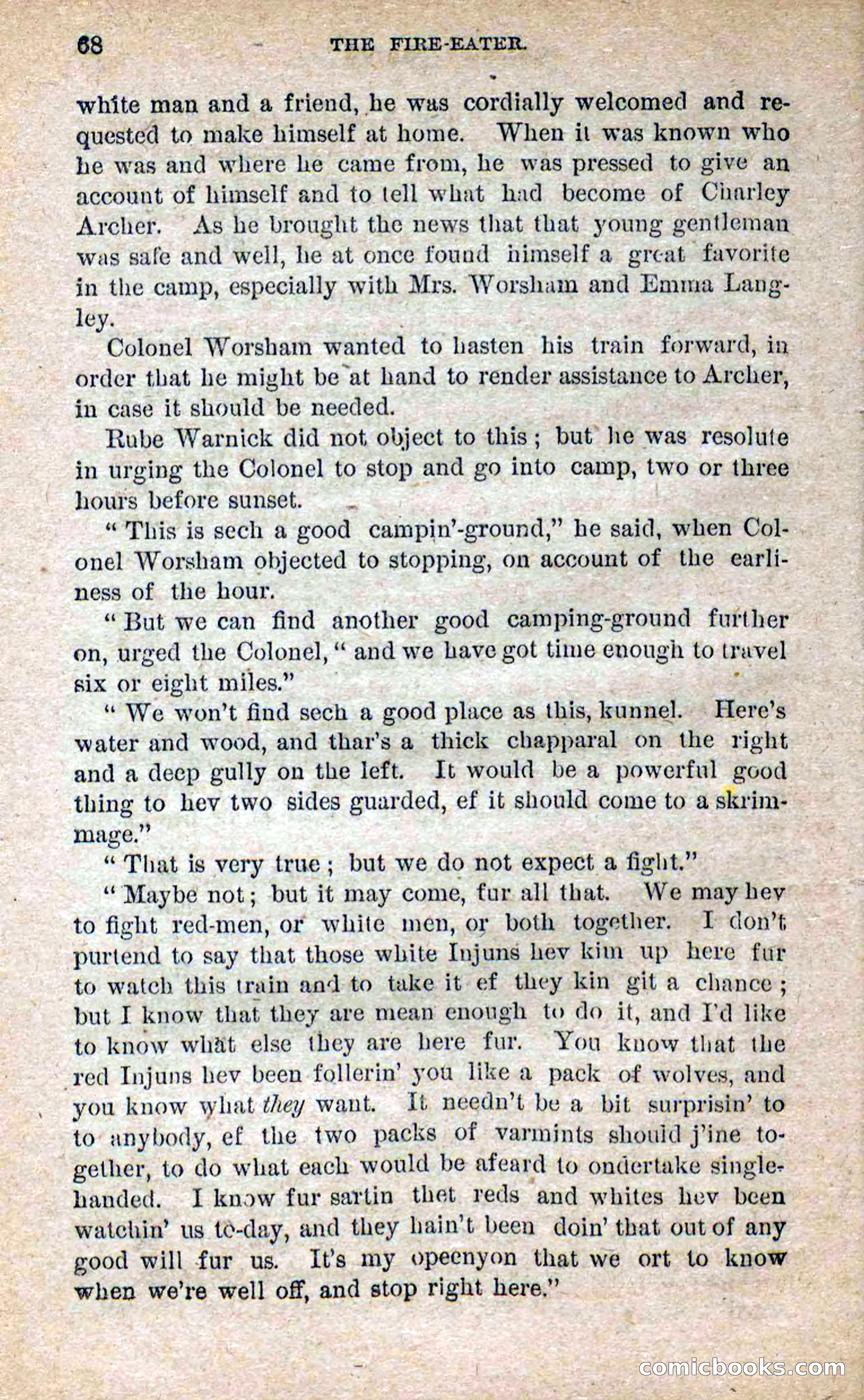 Beadle's Dime Novels No. 251: The Fire-Eater — page 66 of 100