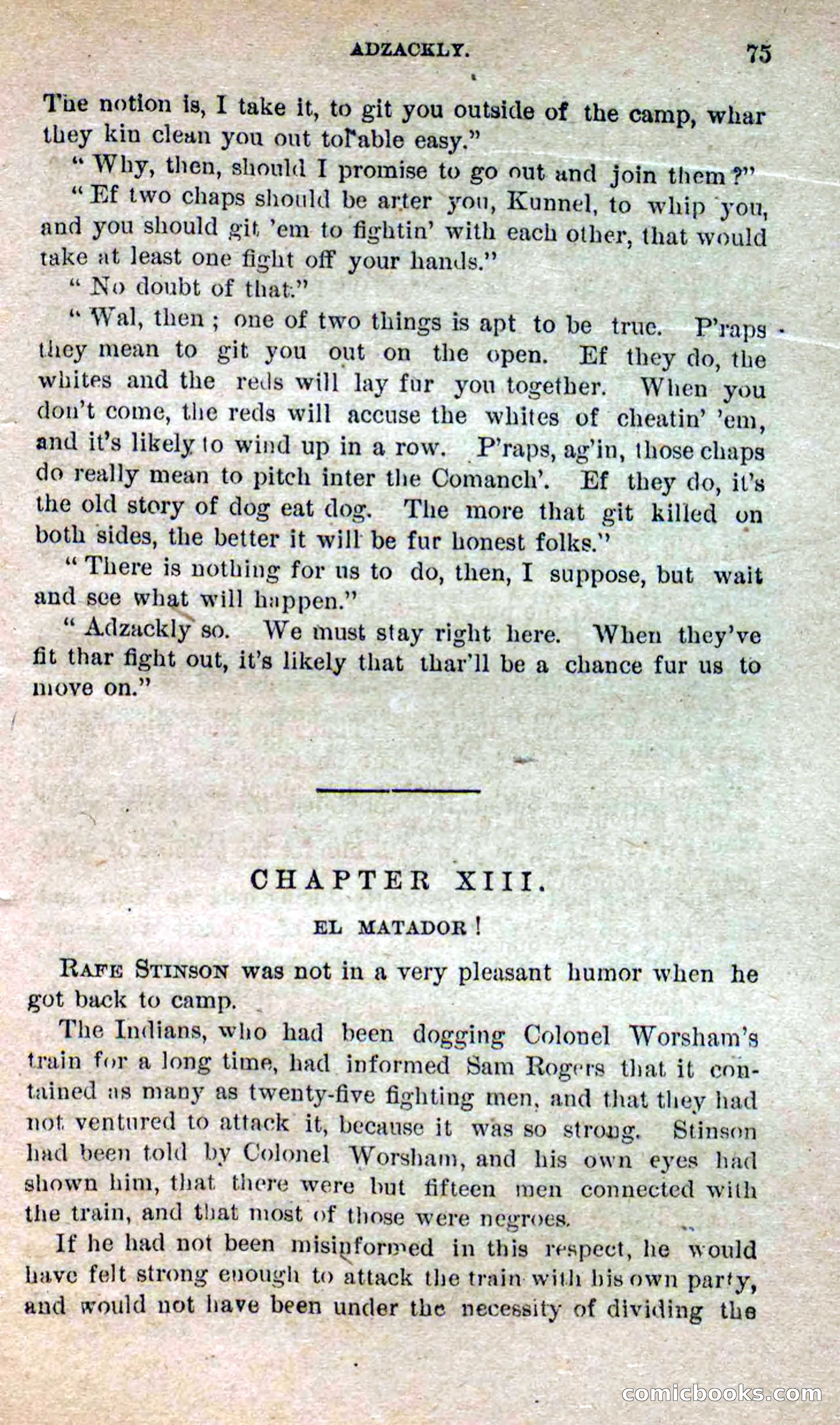 Beadle's Dime Novels No. 251: The Fire-Eater — page 73 of 100