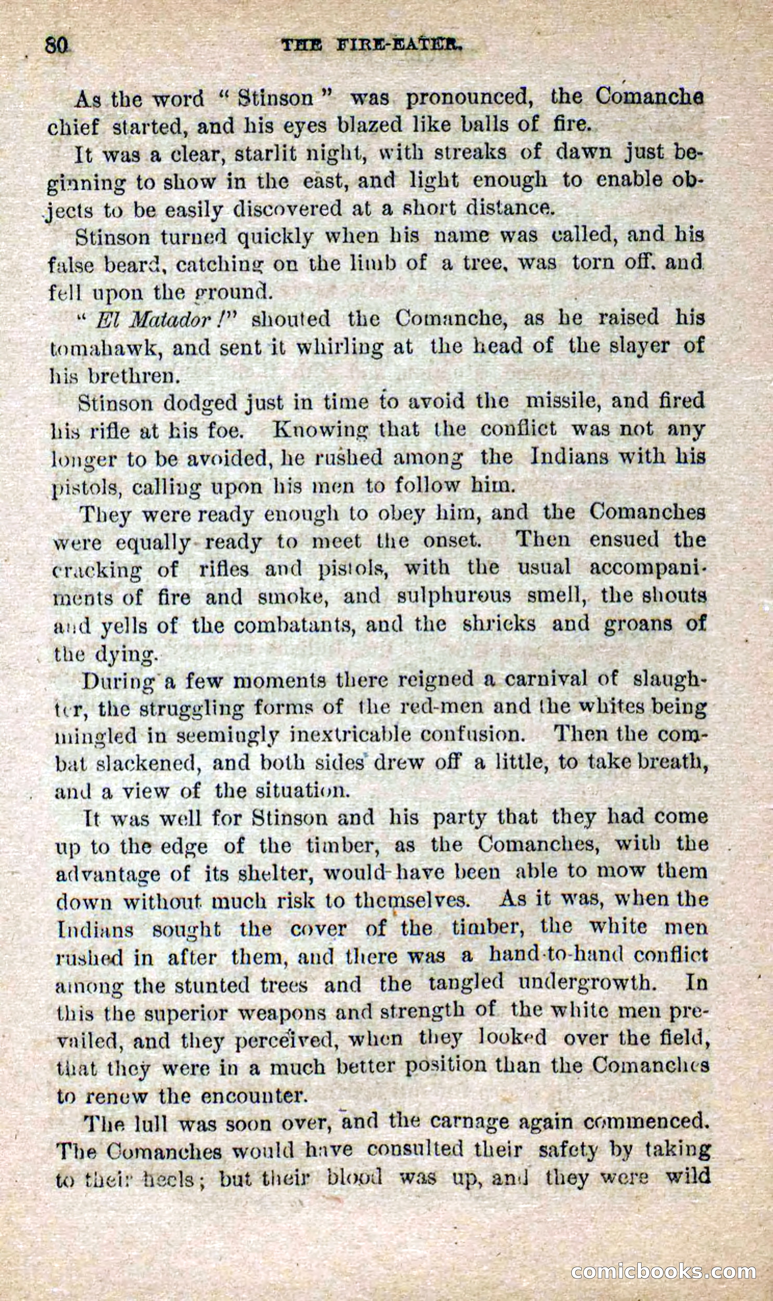 Beadle's Dime Novels No. 251: The Fire-Eater — page 78 of 100
